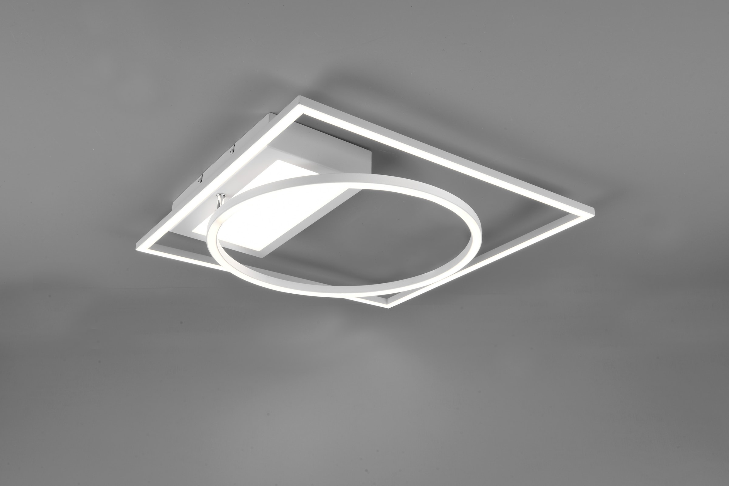 TRIO Leuchten LED Deckenleuchte »Downey«, 1 flammig, Leuchtmittel LED-Modul | LED fest integriert, Lichtfarbe stufenlos einstellbar, Memory Funktion, intgrierter Dimmer
