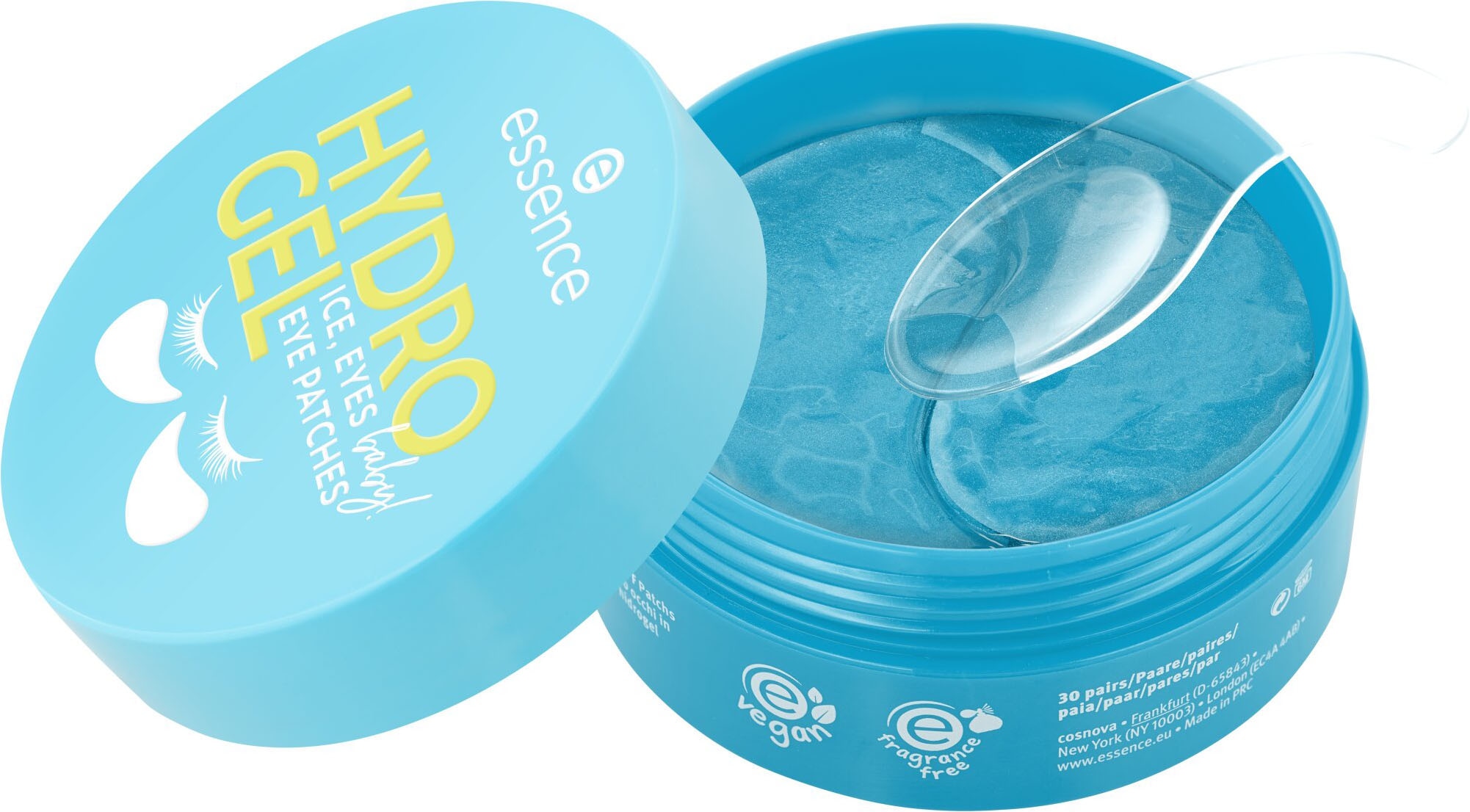 Essence Augenpflege-Set »HYDRO GEL eye patches ICE, EYES, baby! 30 Pairs«, mit kühlendem Effekt