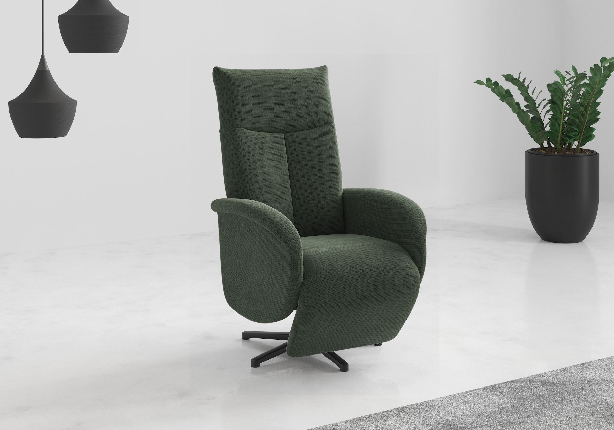 sit&more TV-Sessel "Juma, inkl. Drehfunktion & Kopfteilverstellung" Höhe Armlehne 62 cm, wahlweise mit Aufstehhilfe, 2 Motoren und Akku