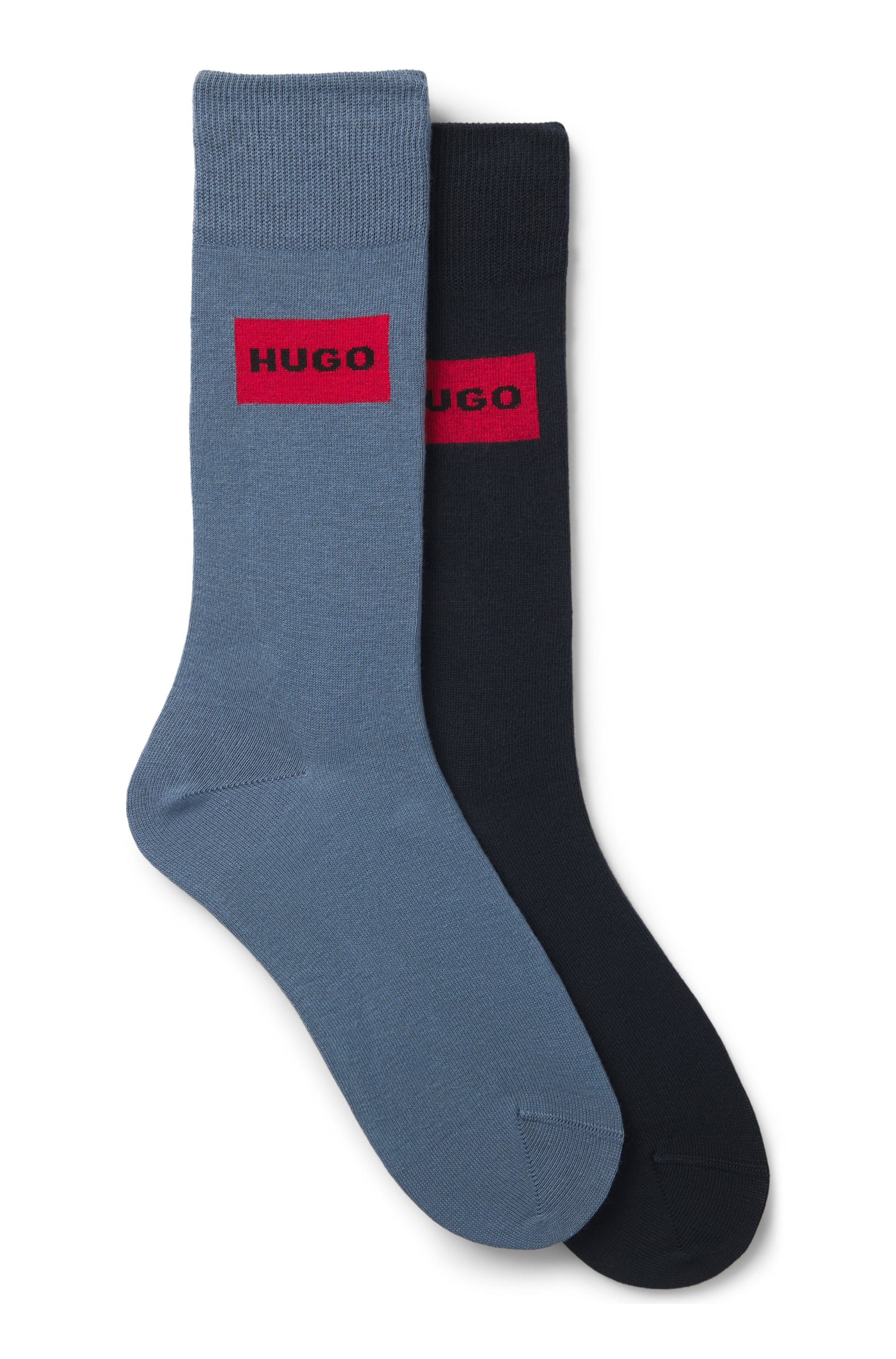 HUGO Underwear Socken »RED LABEL« 2 Paar tlg. mittelhoch, verstärkte Fersen- und Zehenbereich, Rippbündchen