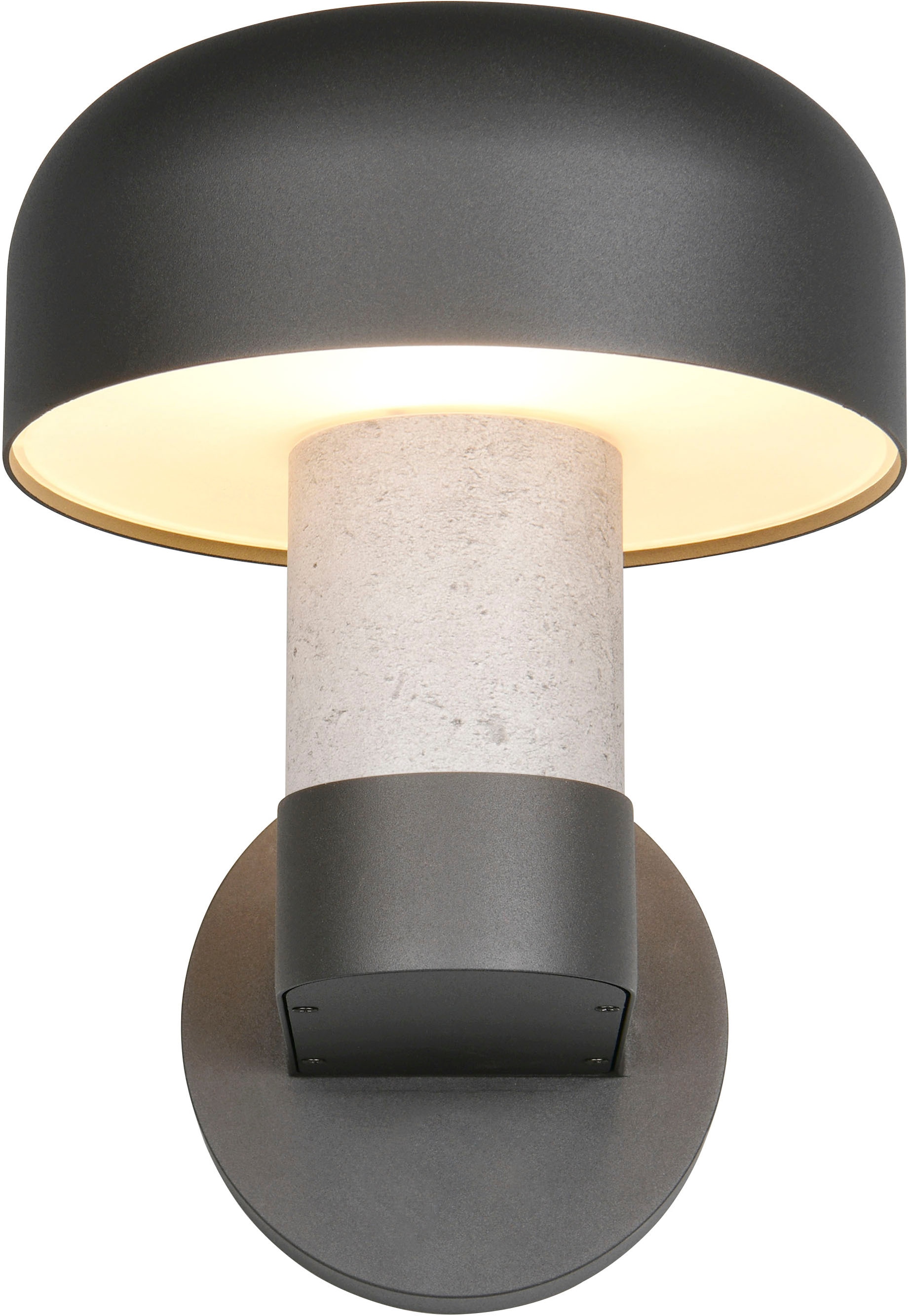 TRIO Leuchten Außen-Wandleuchte »FRASER, Fassadenbeleuchtung Laterne Pilzform, exkl 1x E27 max 10W IP54« E27 1 Stk. warmweiß - kaltweiß Hauswand Leuchte aus Druckguss Aluminium, Leuchtmittel wechselbar