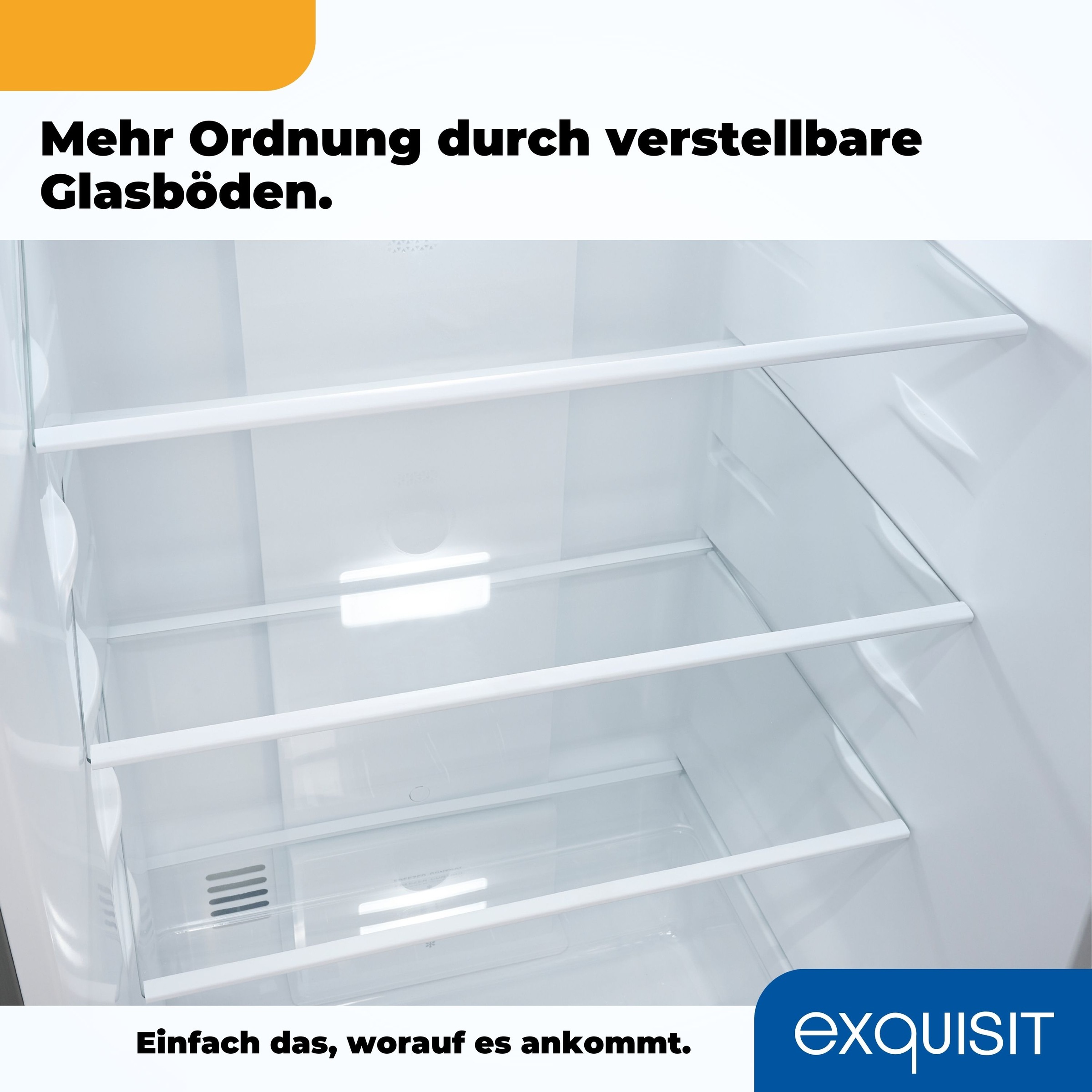 exquisit Kühl-/Gefrierkombination »KGC250-85--040D inoxlook«