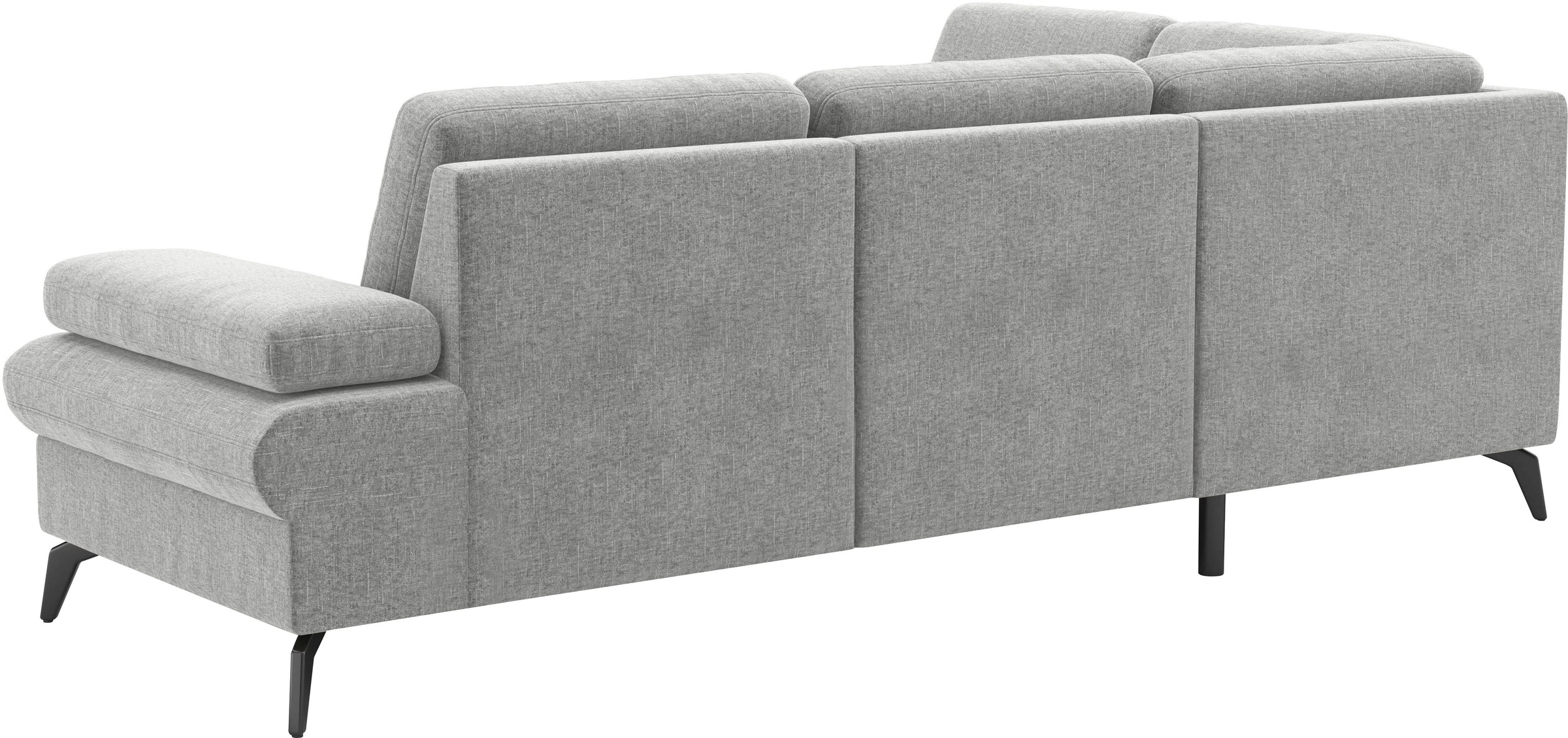 sit&more Ecksofa »Morris Jubi L-Form, B: 238 cm«, mit Armteilfunktion & 1 Zierkissen, optional Bettfunktion