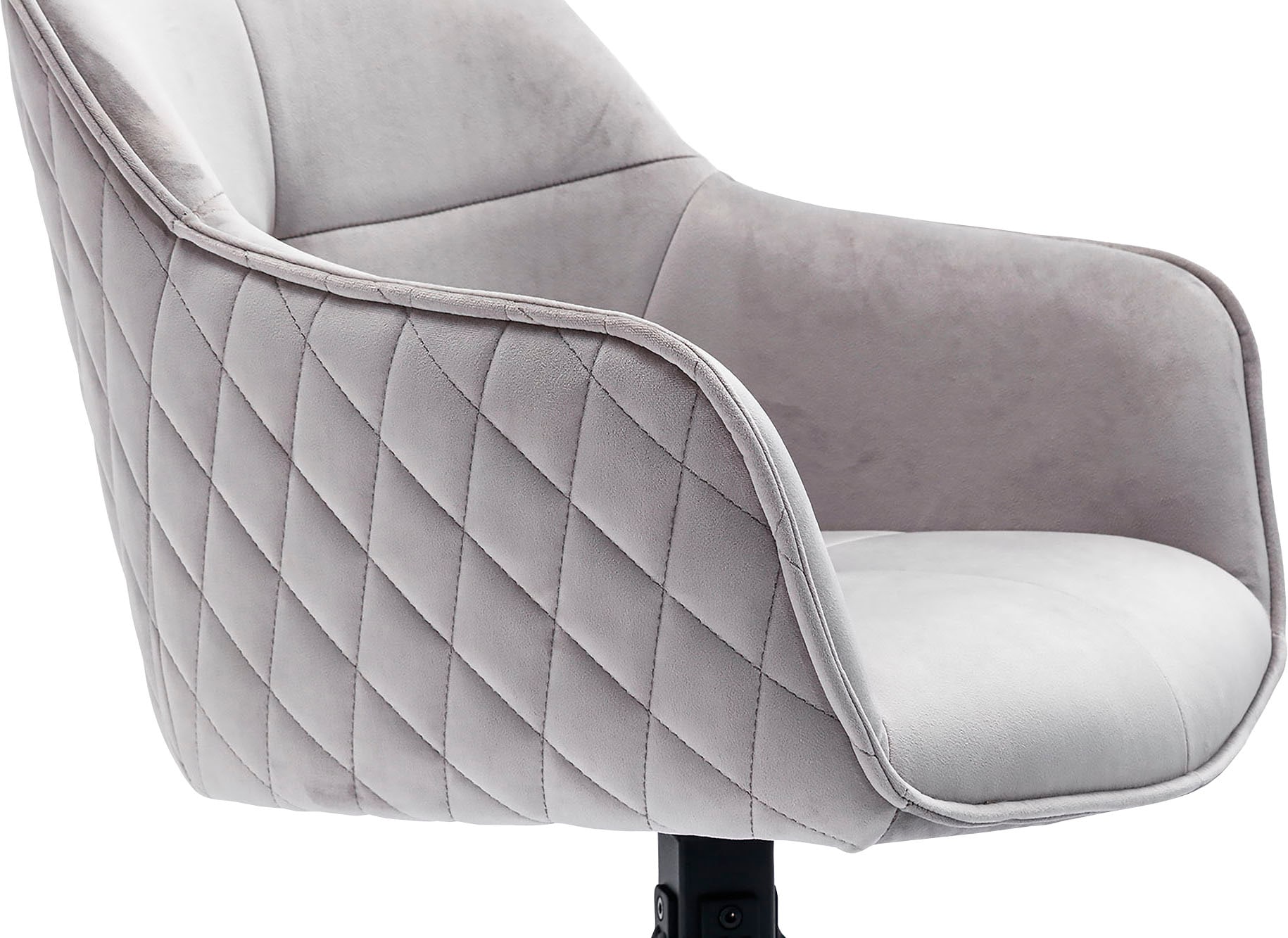 SalesFever Armlehnstuhl »Stilvoller Esszimmerstuhl«, Samtoptik, mit 360° Drehfunktion