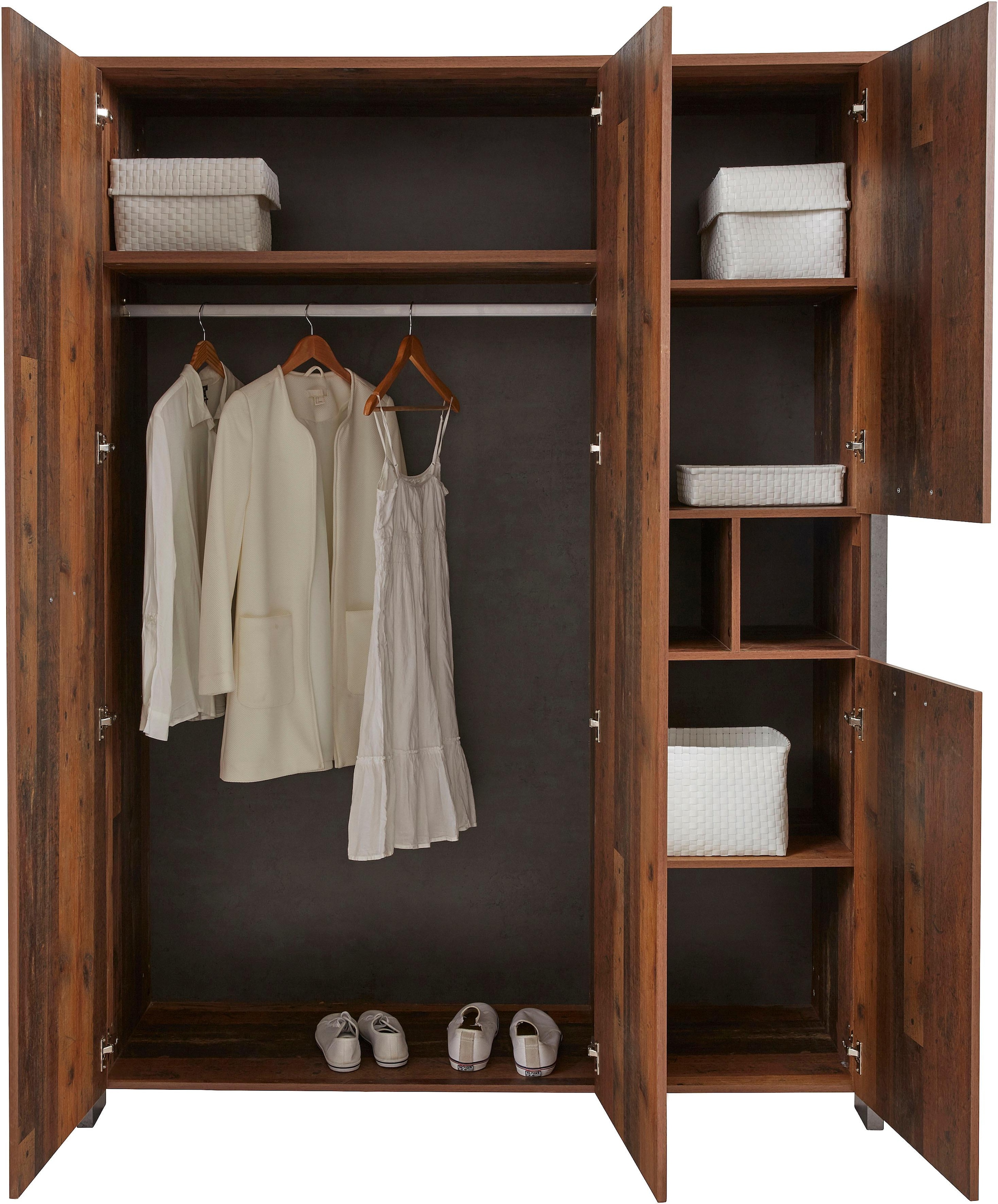 FORTE Kleiderschrank »Clif«, mit Spiegelauflage auf kaufen Raten
