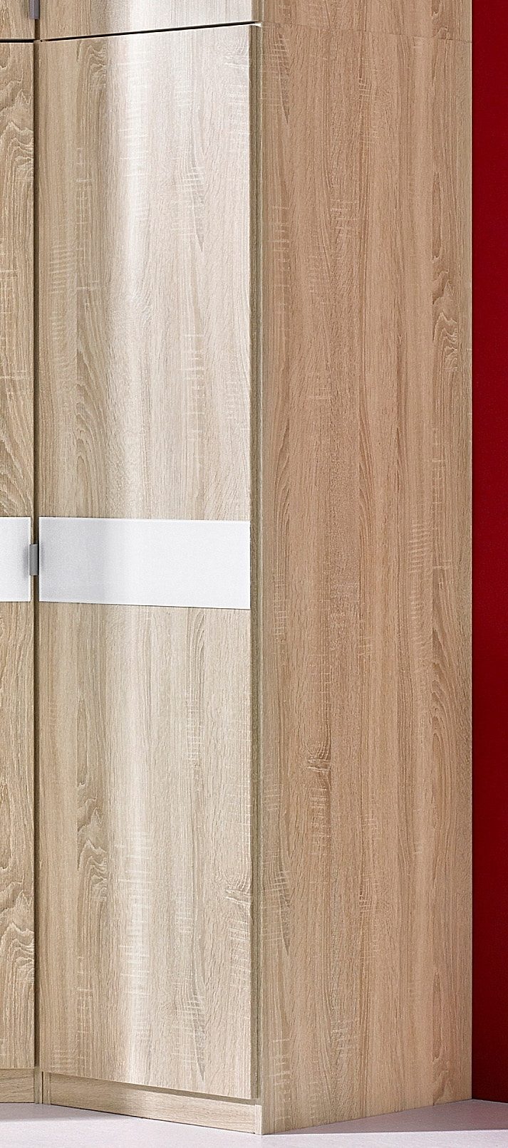 priess Kleiderschrank »Drehtürenschrank Kleiderschrank Schrank Schlafzimmerschrank Madrid« mit farbiger Glasauflage, erweiterbar mit Schrankaufsatz Madrid