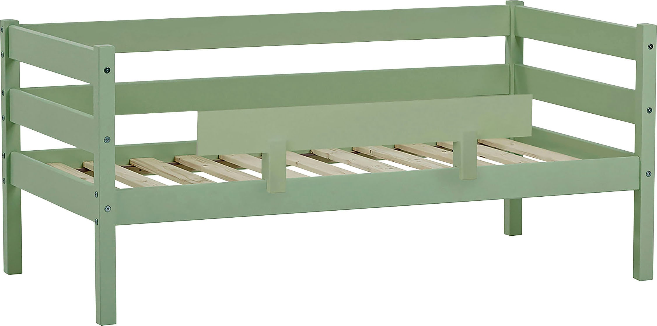 Hoppekids Einzelbett »ECO Comfort Kinderbett, Kiefer Massivholz, Jugendbett inkl. Rollrost«, 70x160 cm, wahlweise in verschieden Farben/ Matratze/ Absturzsicherung