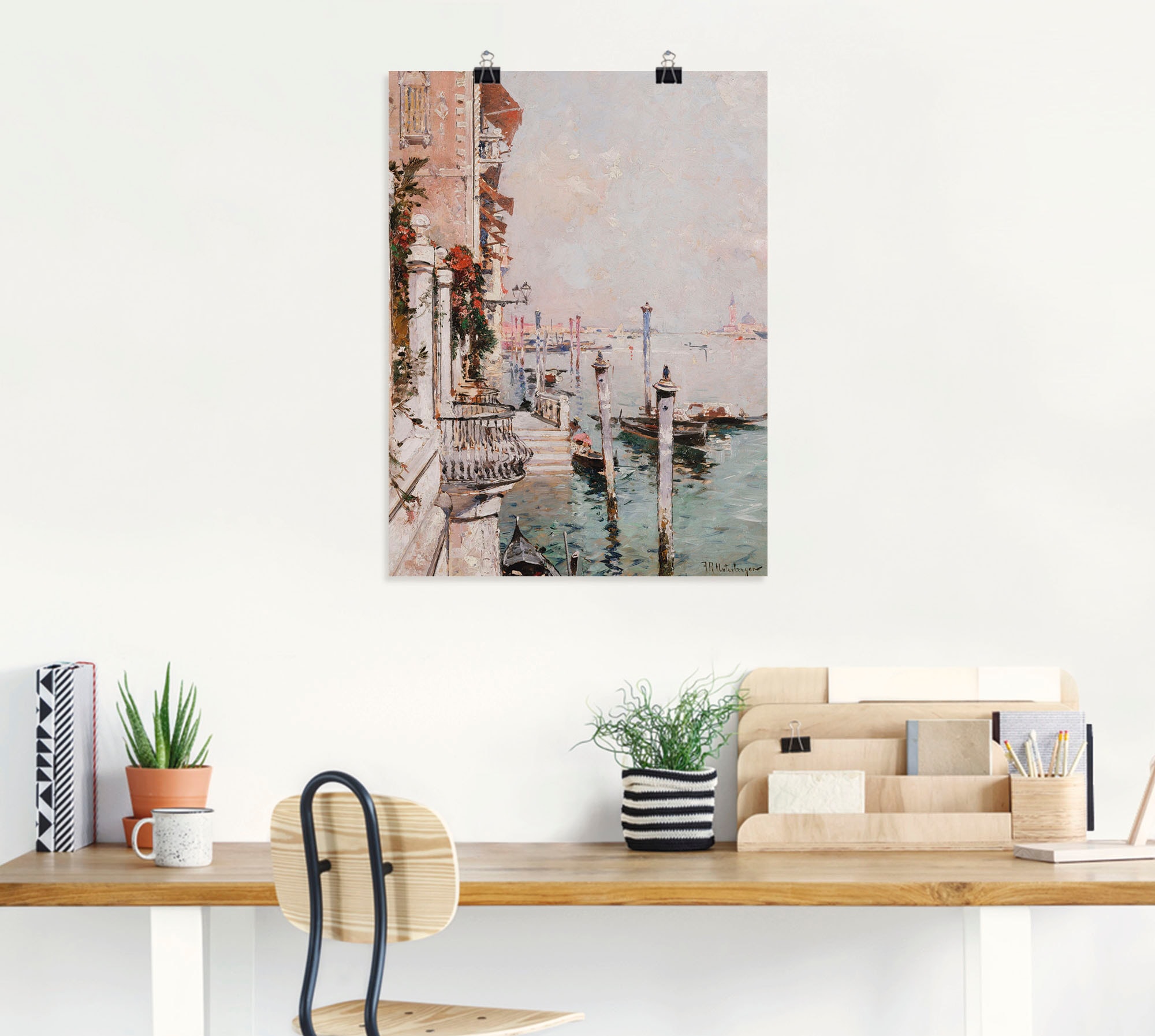 Artland Wandbild »Der Canal Grande, Venedig.«, Italien, (1 St.), als Leinwandbild, Poster in verschied. Größen