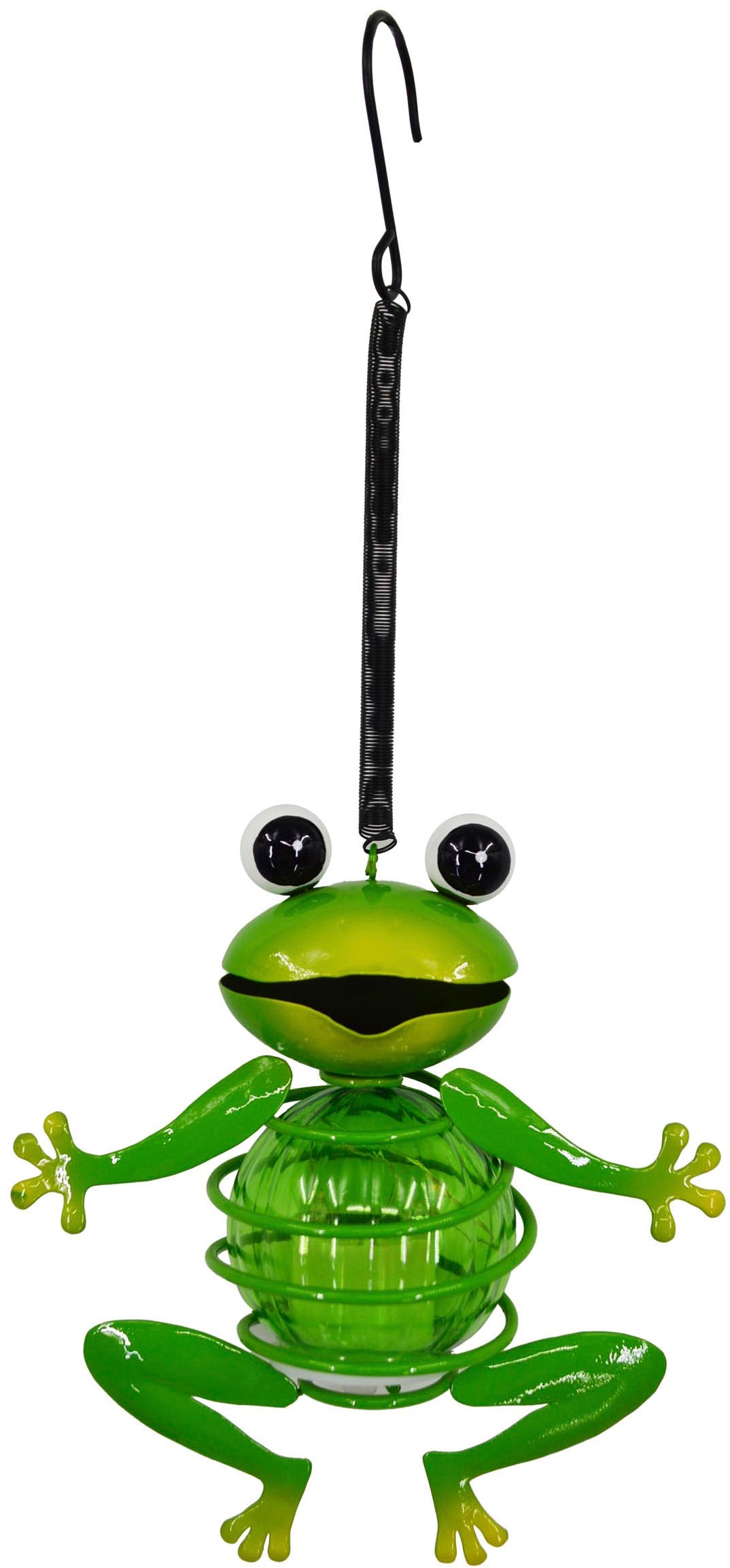 näve LED Solarleuchte »2er Set Solar-Deko-Hängeleuchte "FROSCH"«, Inkl. Dämmerungssensor