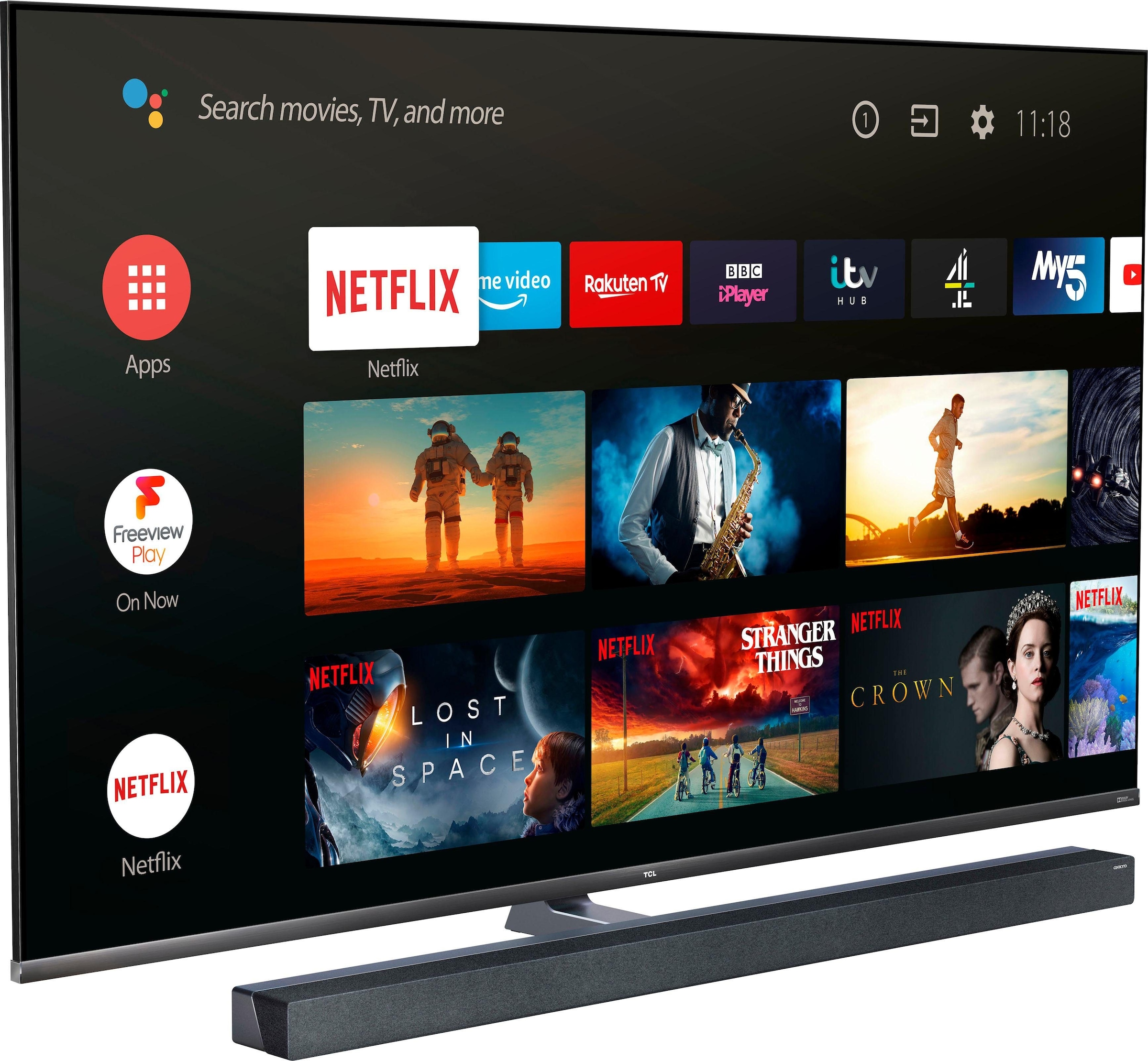 TCL QLED-Fernseher »65X10X1«, 4K Ultra HD, Smart-TV, Mini LED, Android TV, 4K HDR Premium 1500, 100Hz Motion Clarity