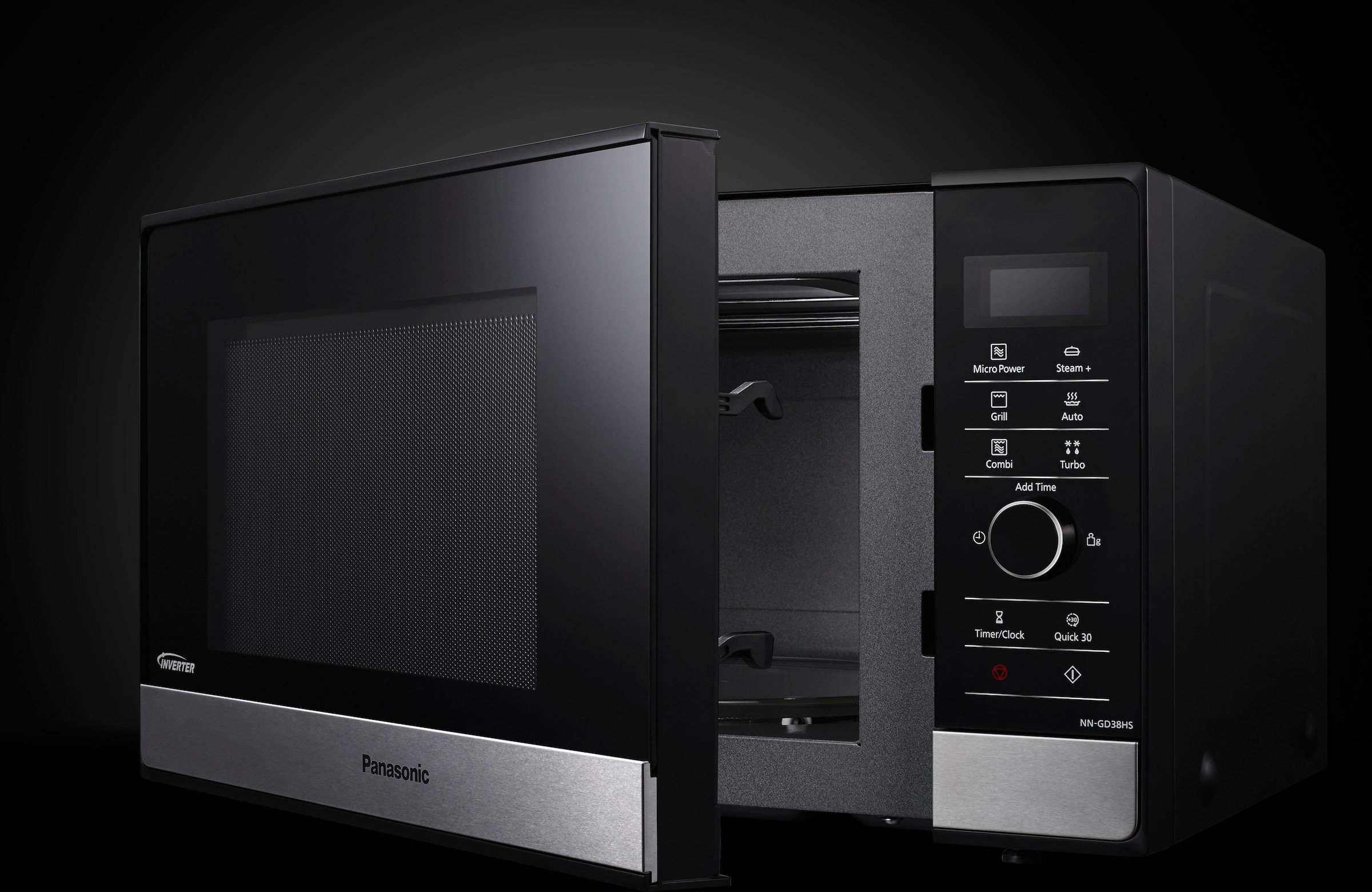 Panasonic Mikrowelle »NN-GD38HSGTG«, Grill, 1000 W mit 3 Jahren XXL  Garantie