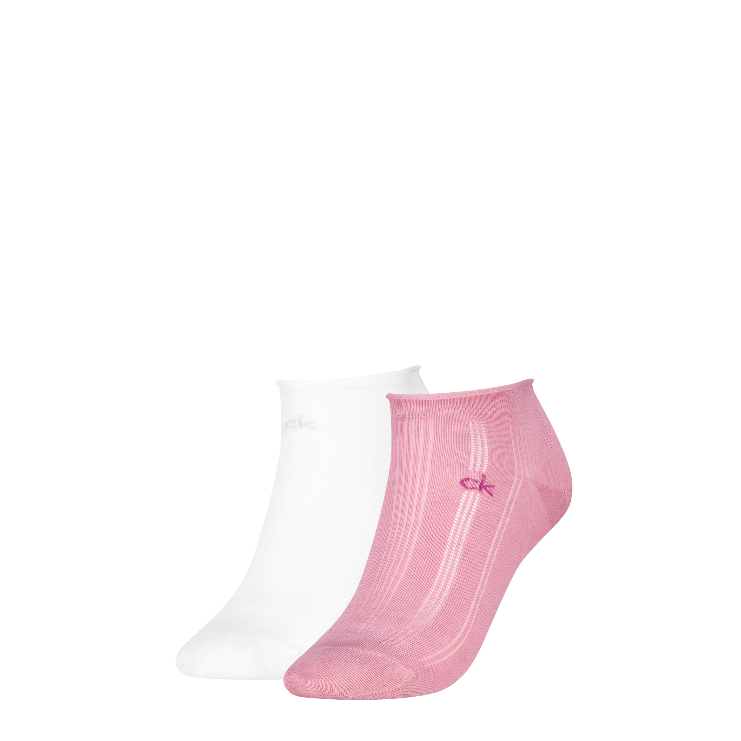 Calvin Klein Sneakersocken »CK WOMEN SNEAKER PELERINE« 2 Paar,  mit kleinem Rollbund, Cotton-Mix, elastisch