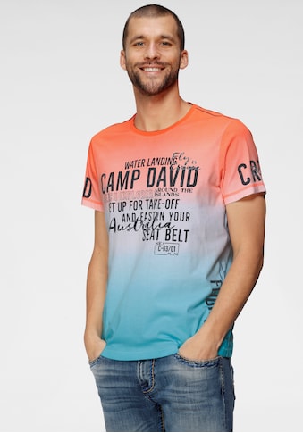 CAMP DAVID T-Shirt, mit großem Logofrontprint kaufen