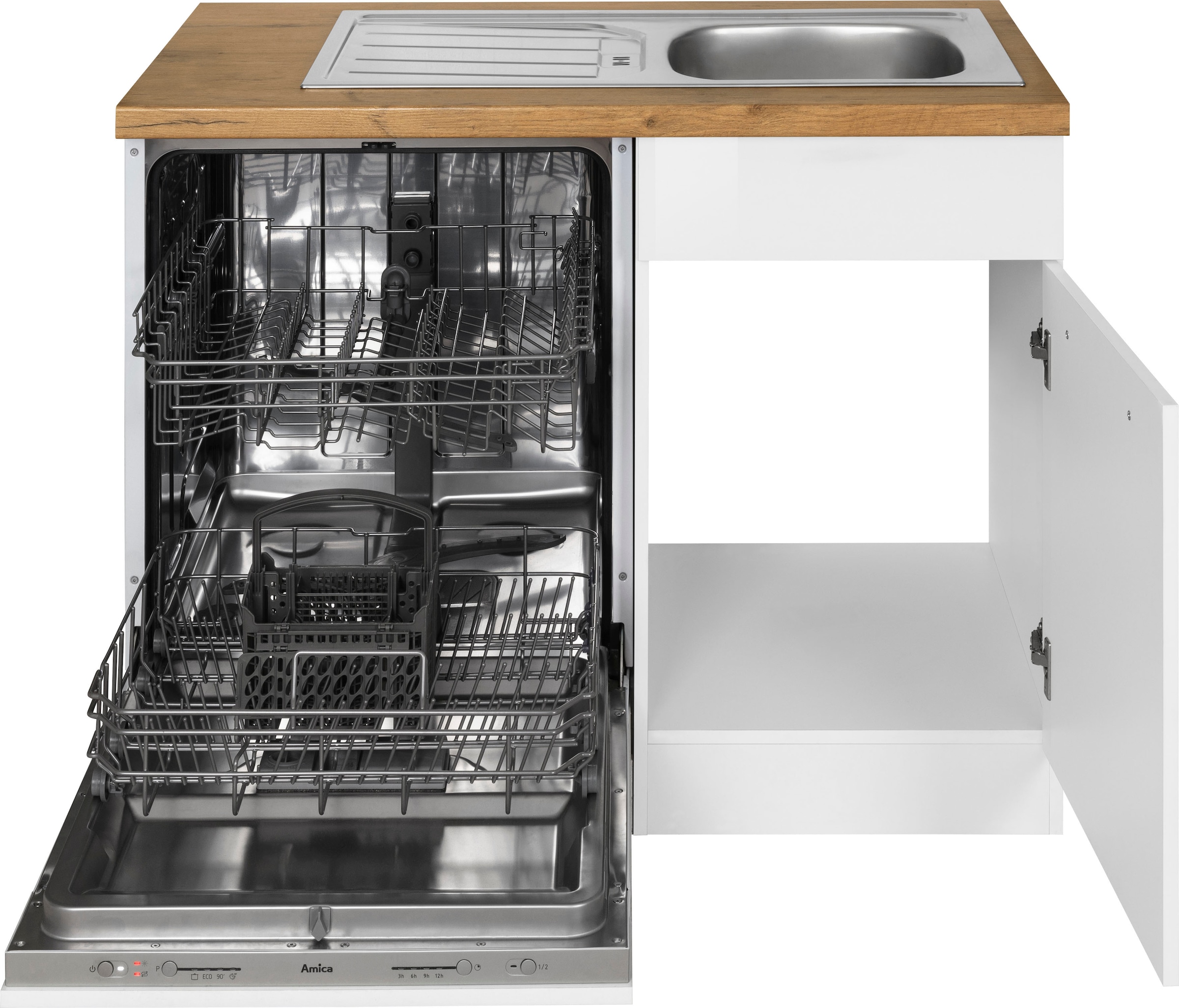 wiho Küchen Winkelküche bequem Stellbreite 170 »Unna«, bestellen 220 cm ohne x E-Geräte