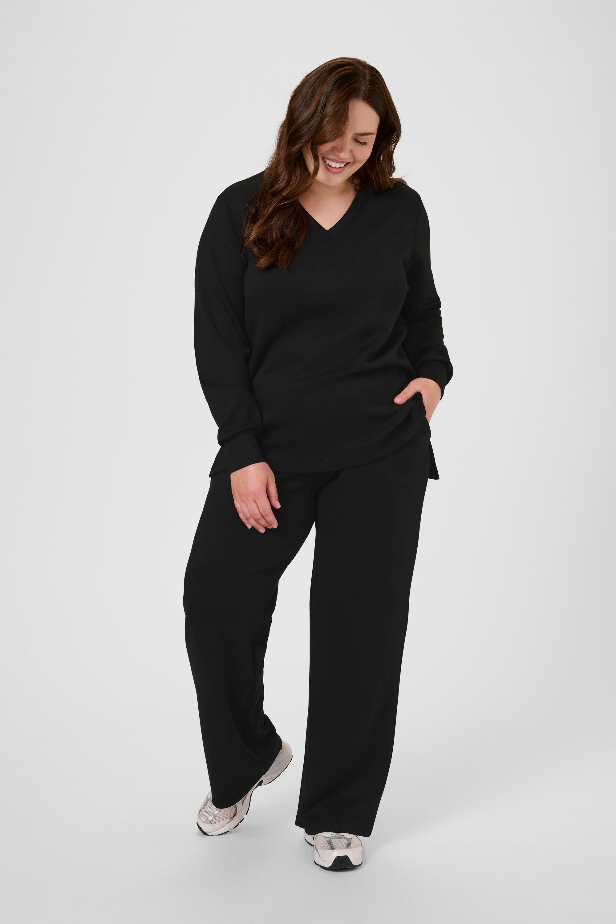 KAFFE Curve Stoffhose »Casual Hose KCannita«