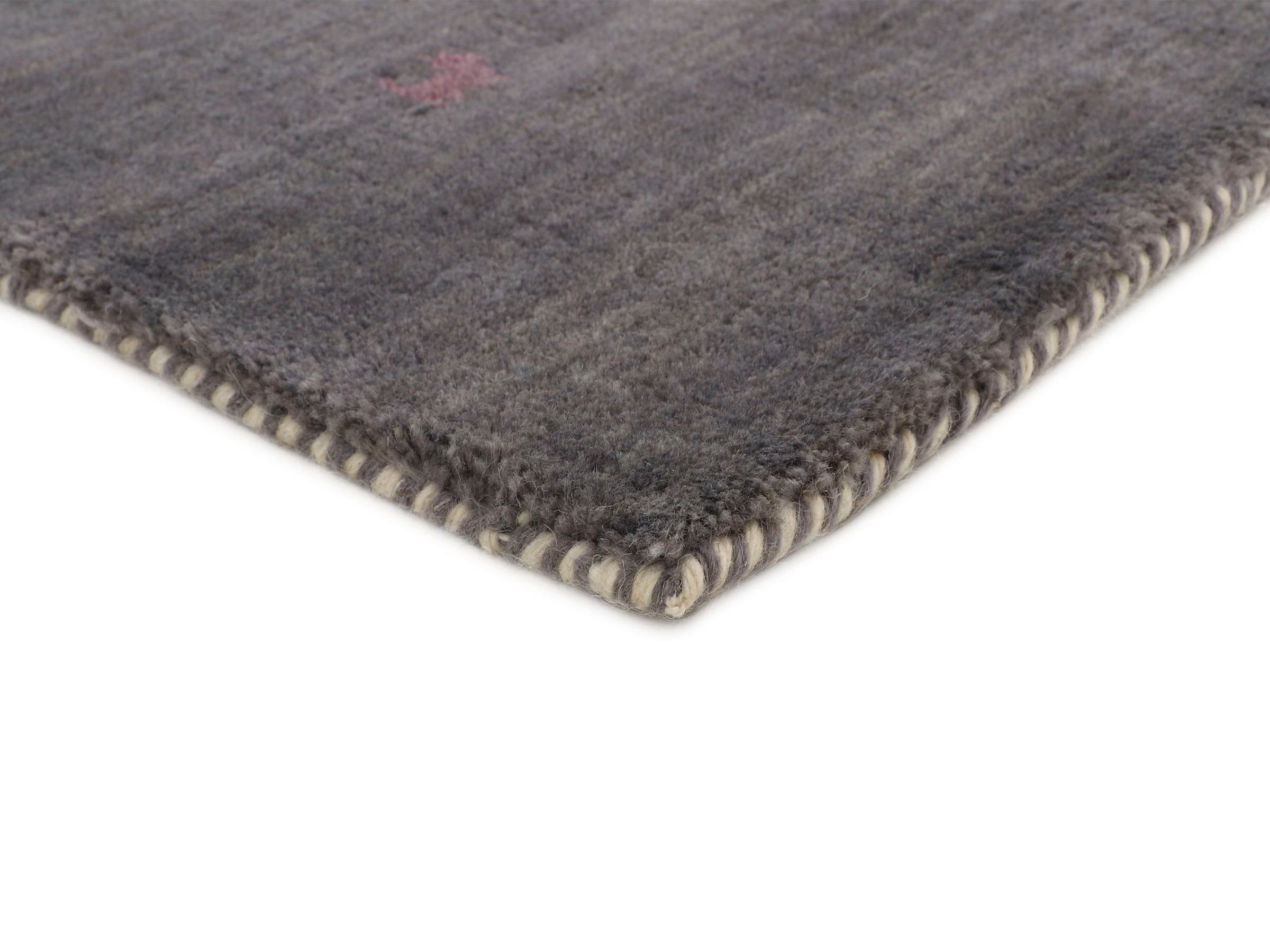 carpetfine Wollteppich »Gabbeh Uni, auch als Läufer und Rund erhältlich«, rechteckig, 15 mm Höhe, reine Wolle, handgewebt, Gabbeh Loom Tiermotiv, große Farbauswahl
