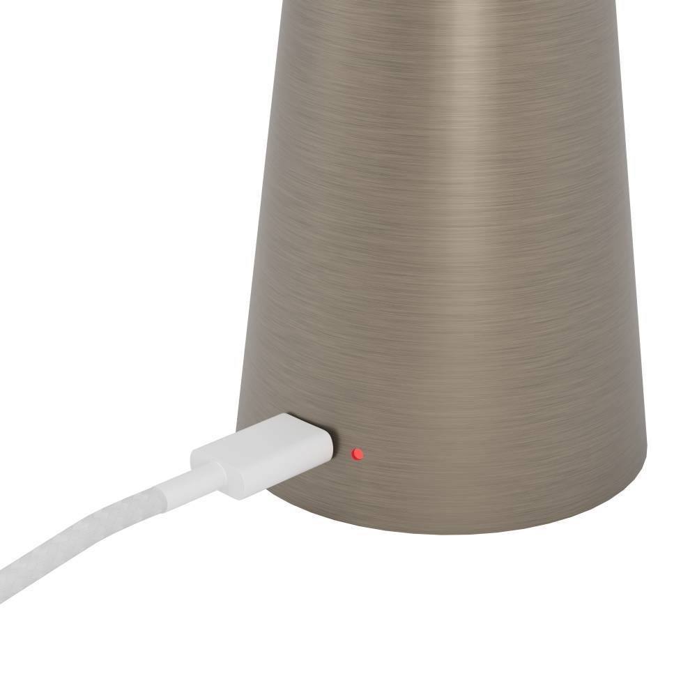 EGLO Tischleuchte »PICCOLA«, 1 flammig, Leuchtmittel LED-Modul | LED fest integriert, dimmbare Nachttischlampe, Metall in Bronze, Lampe für Balkon, IP54