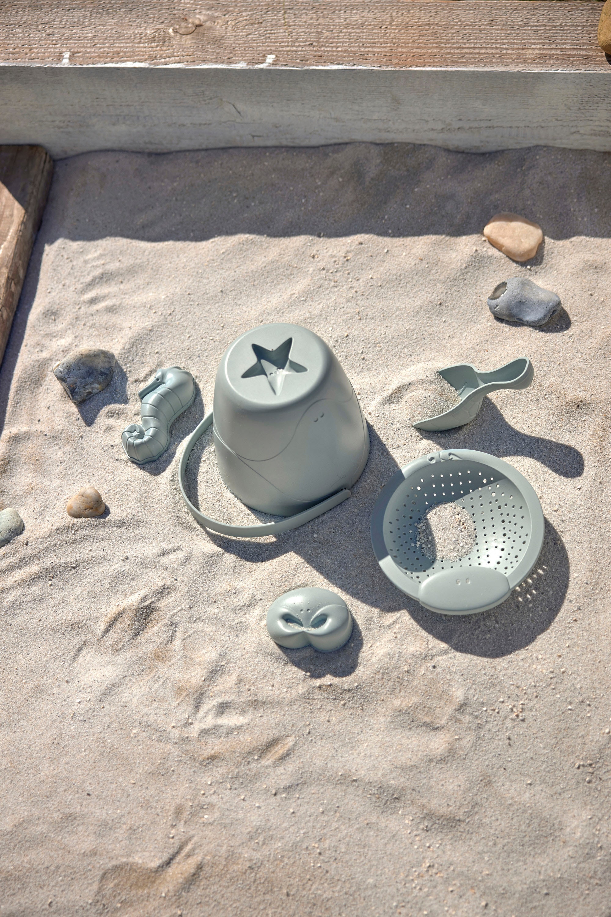 LÄSSIG Sandform-Set »Sandspielzeug 5er Set Water Friends, blue«, (Set, 5 tlg.), Material aus ressourcenschonendem Biokomposit