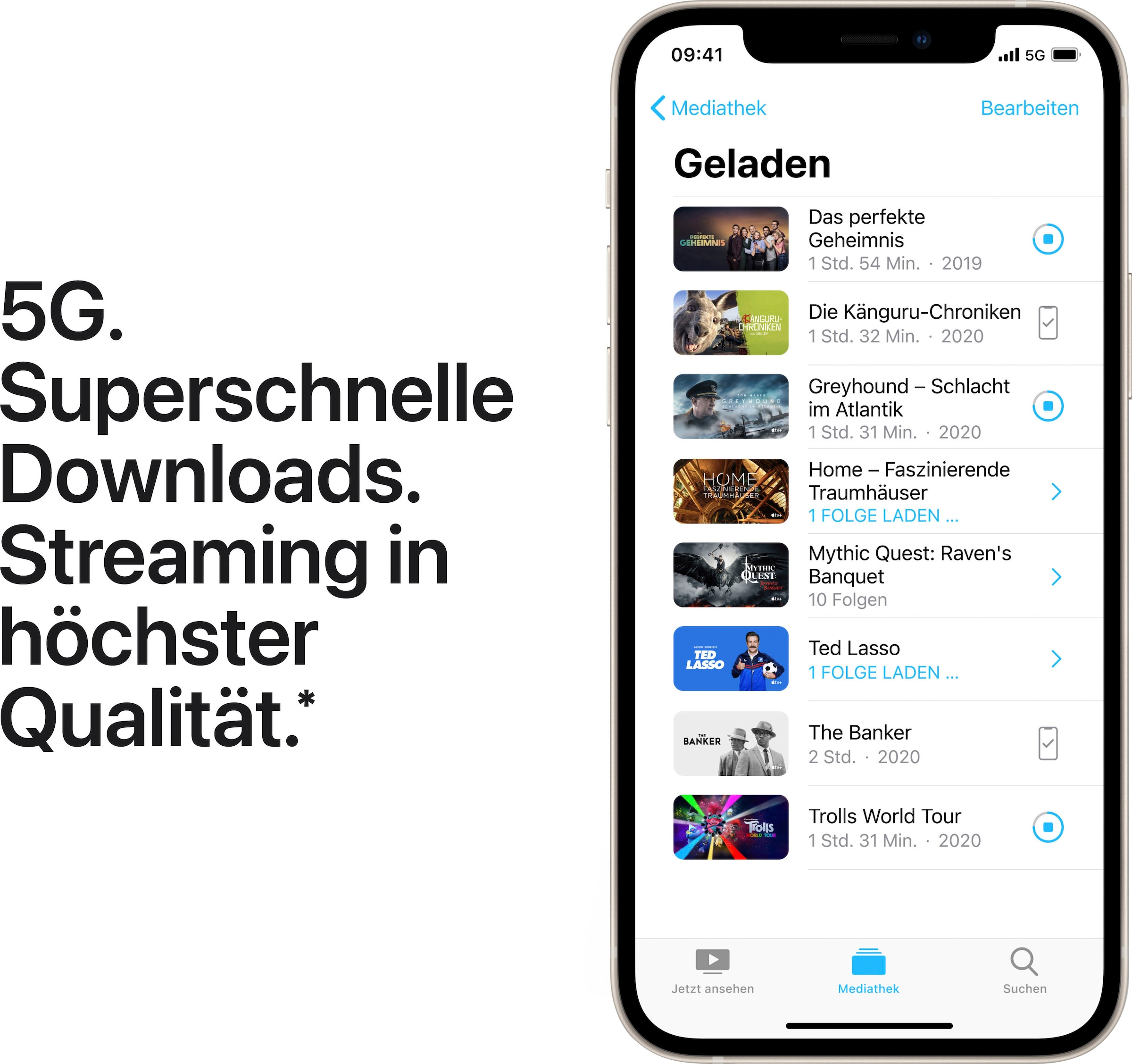 Apple Smartphone »iPhone 12 64GB«, weiß, ohne Strom Adapter und Kopfhörer, kompatibel mit AirPods, Earpods