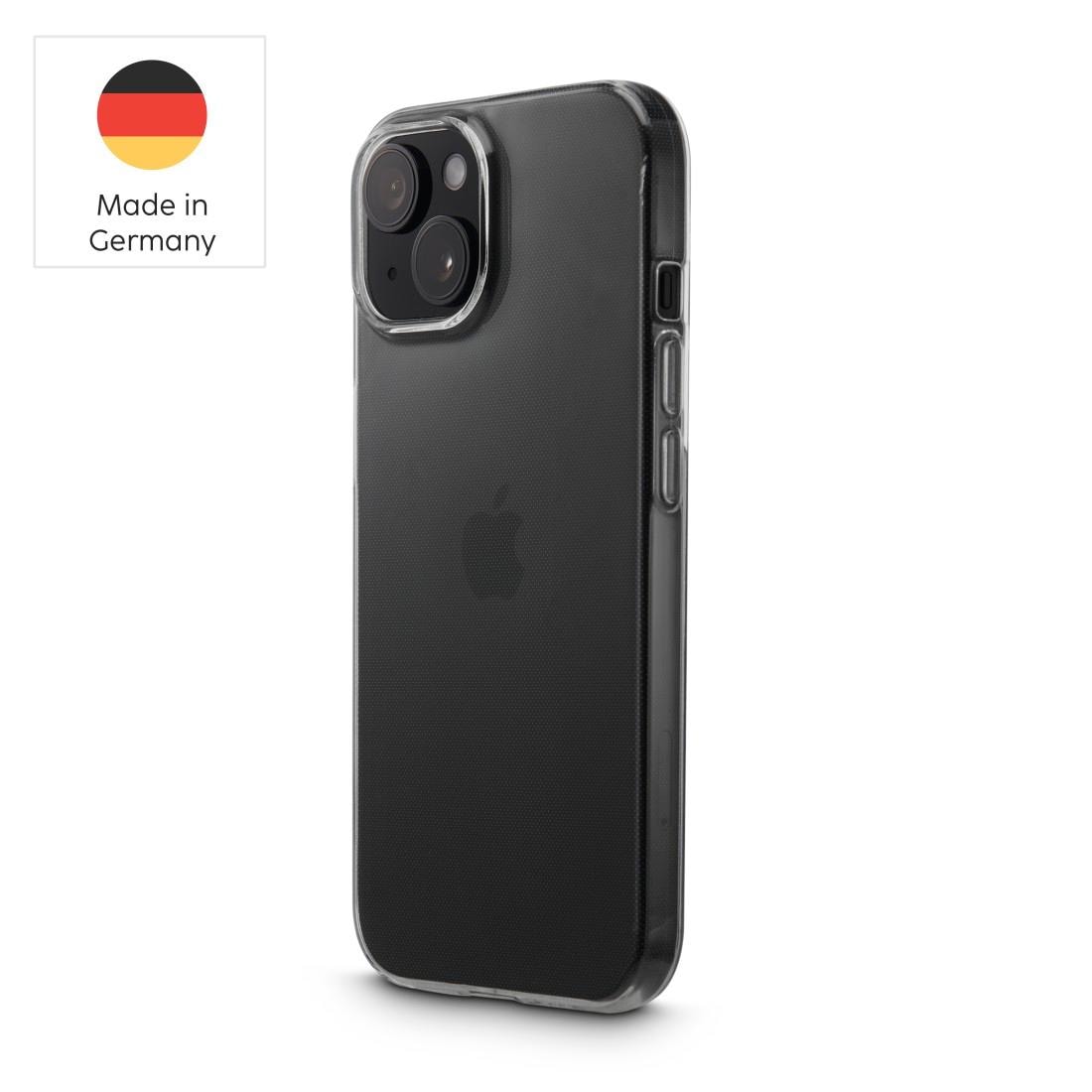 Hama Handyhülle »Handyhülle „Always Clear“ für iPhone 15 (kratzfest, ohne Vergilben)« Apple iPhone 15 Anti-Rutsch-Oberfläche und bezogene Seitentasten