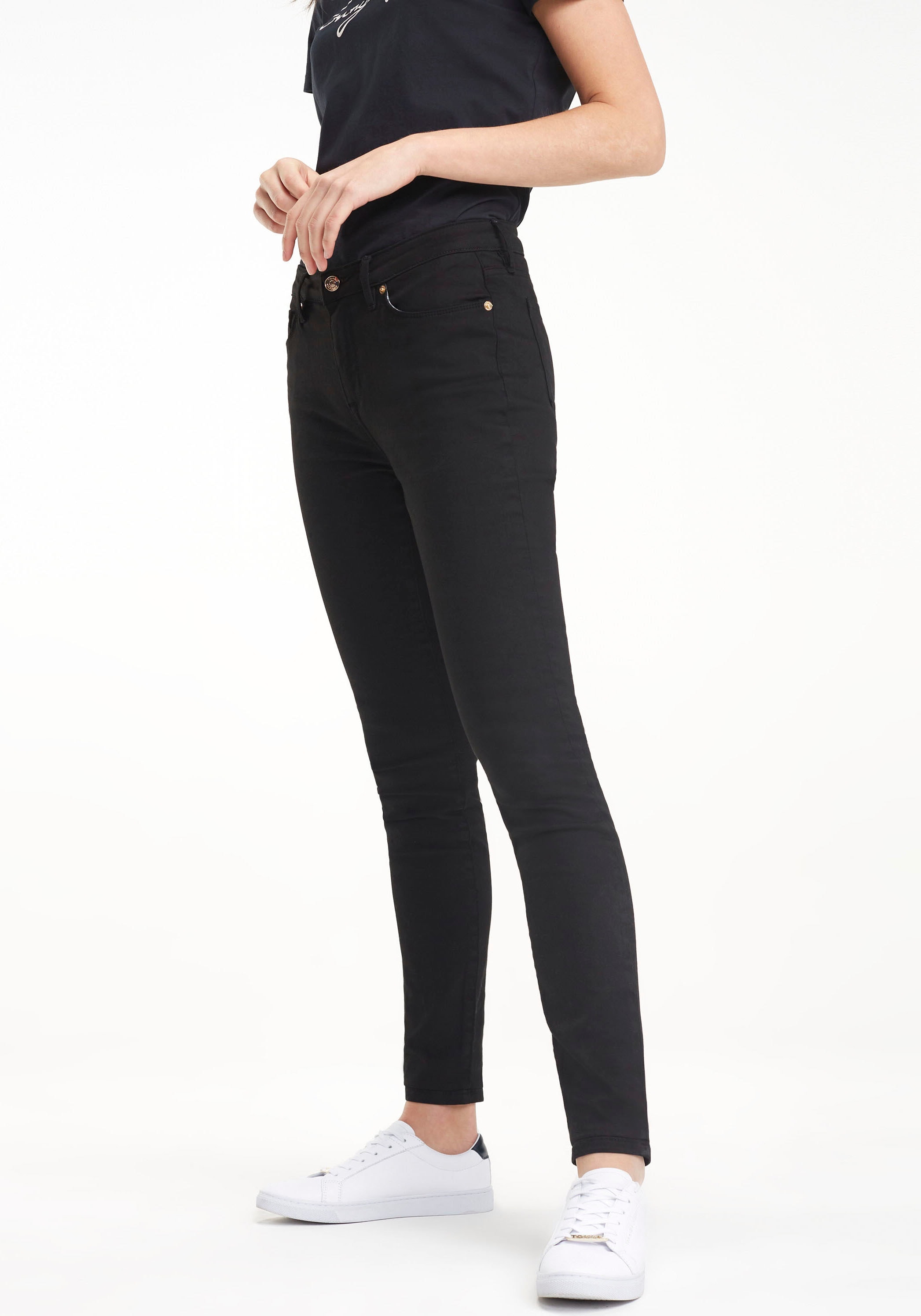 Tommy Hilfiger Skinny-fit-Jeans »HERITAGE COMO SKINNY RW«, (TH FLEX COMO SKINNY RW), mit Tommy Hilfiger Logo-Badge
