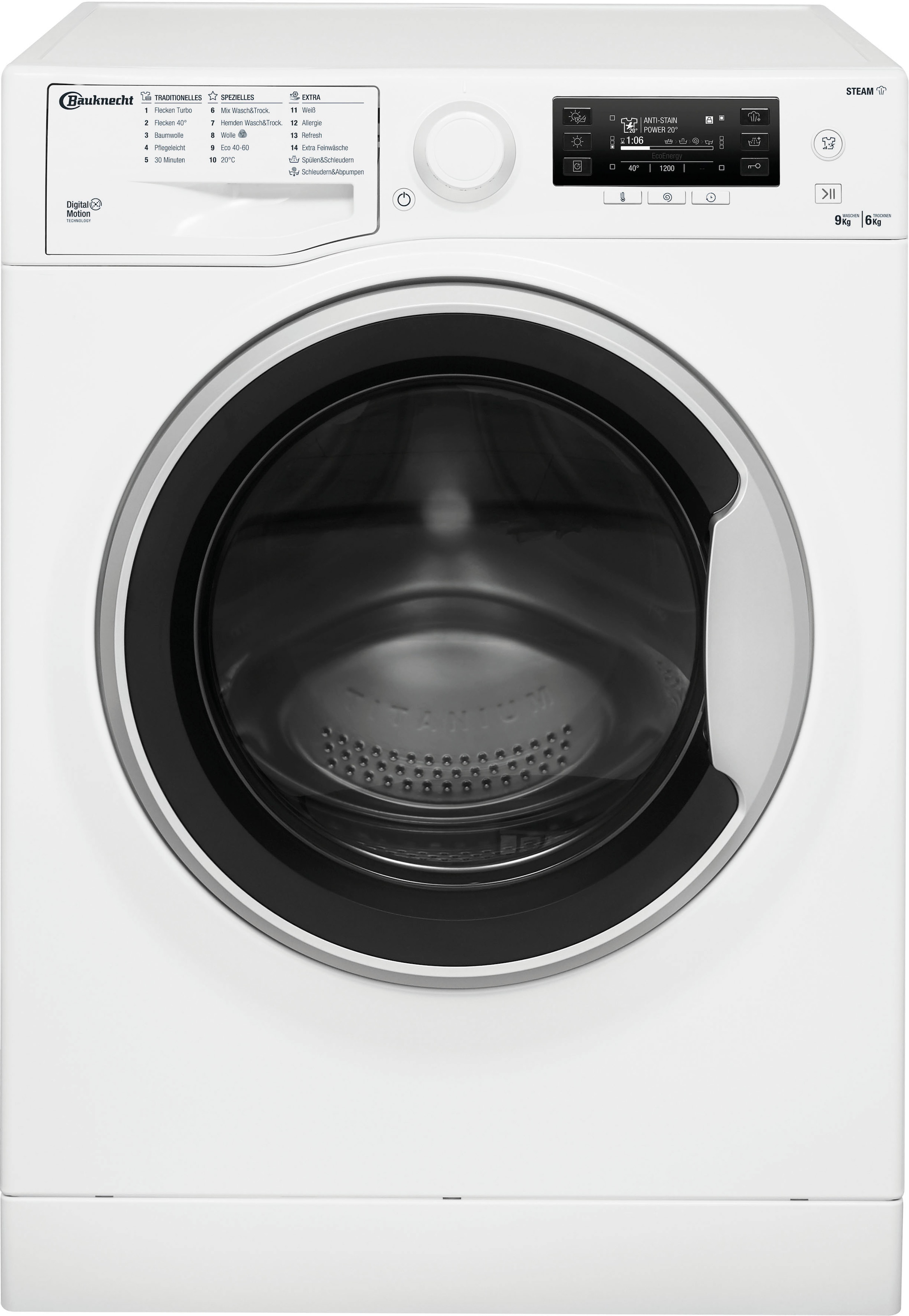 BAUKNECHT Waschtrockner »WATK Pure 96L4 DE N« mit 3 Jahren XXL Garantie | Frontlader