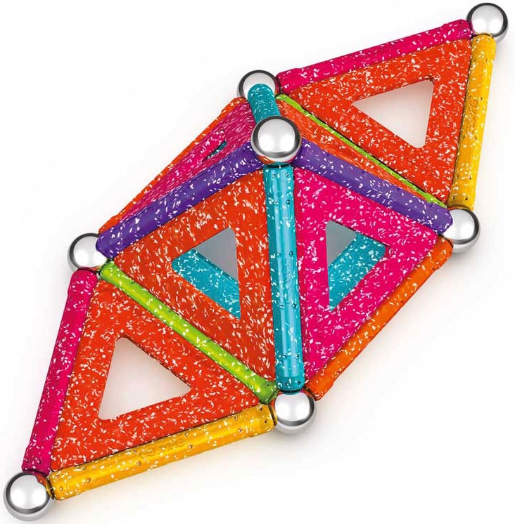 Geomag™ Magnetspielbausteine »GEOMAG™ Glitter Panels, Recycled«, (35 St.), aus recyceltem Material; Made in Europe