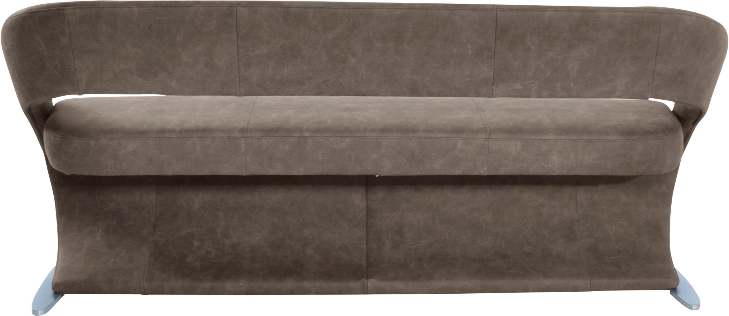 K+W Komfort & Wohnen Polsterbank »Wave« in geschwungener Optik mit Metallkufe