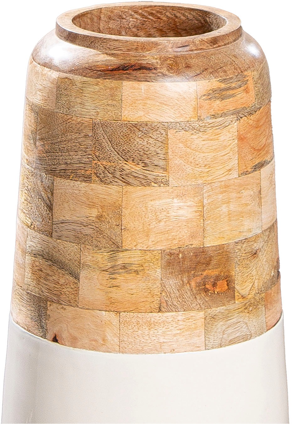 GILDE Bodenvase »Vase Naturelle naturfarben-weiß«, (1 St.)