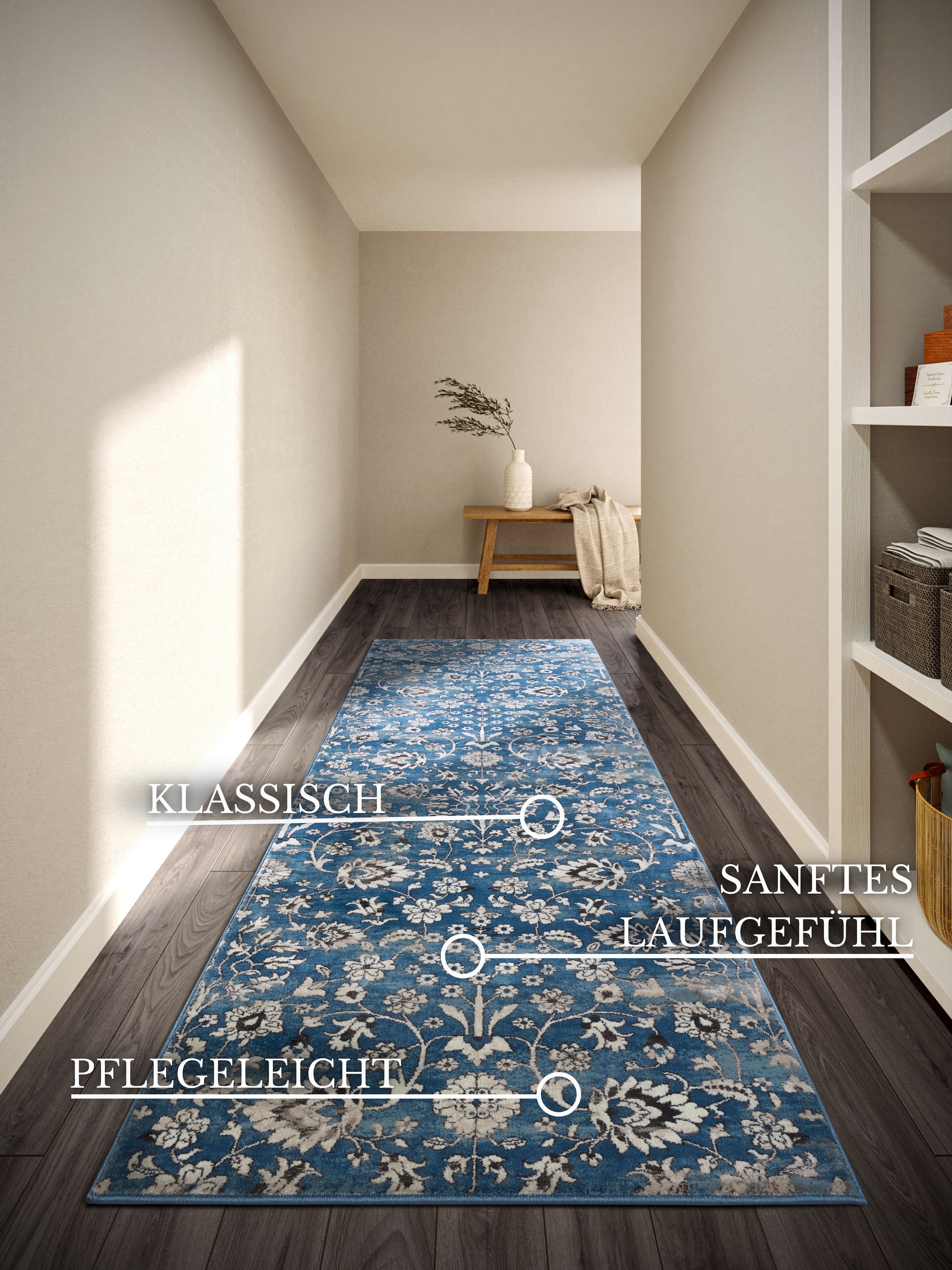Villeroy & Boch Teppich »Ernest«, rechteckig, 11 mm Höhe, Läufer, Orientalisch, Wohnzimmer, Schlafzimmer, Klassisch, Kurzflor