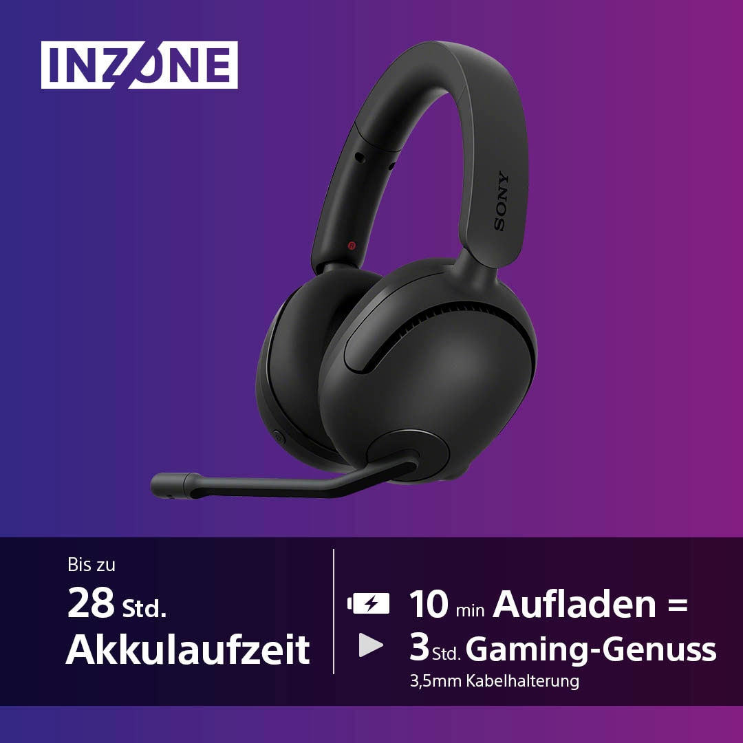 Sony Gaming-Headset »INZONE H5«, Bluetooth, Rauschunterdrückung, 360 SpatialSound, 28Std Akkulaufzeit, geringe Latenz, Mic mit AI