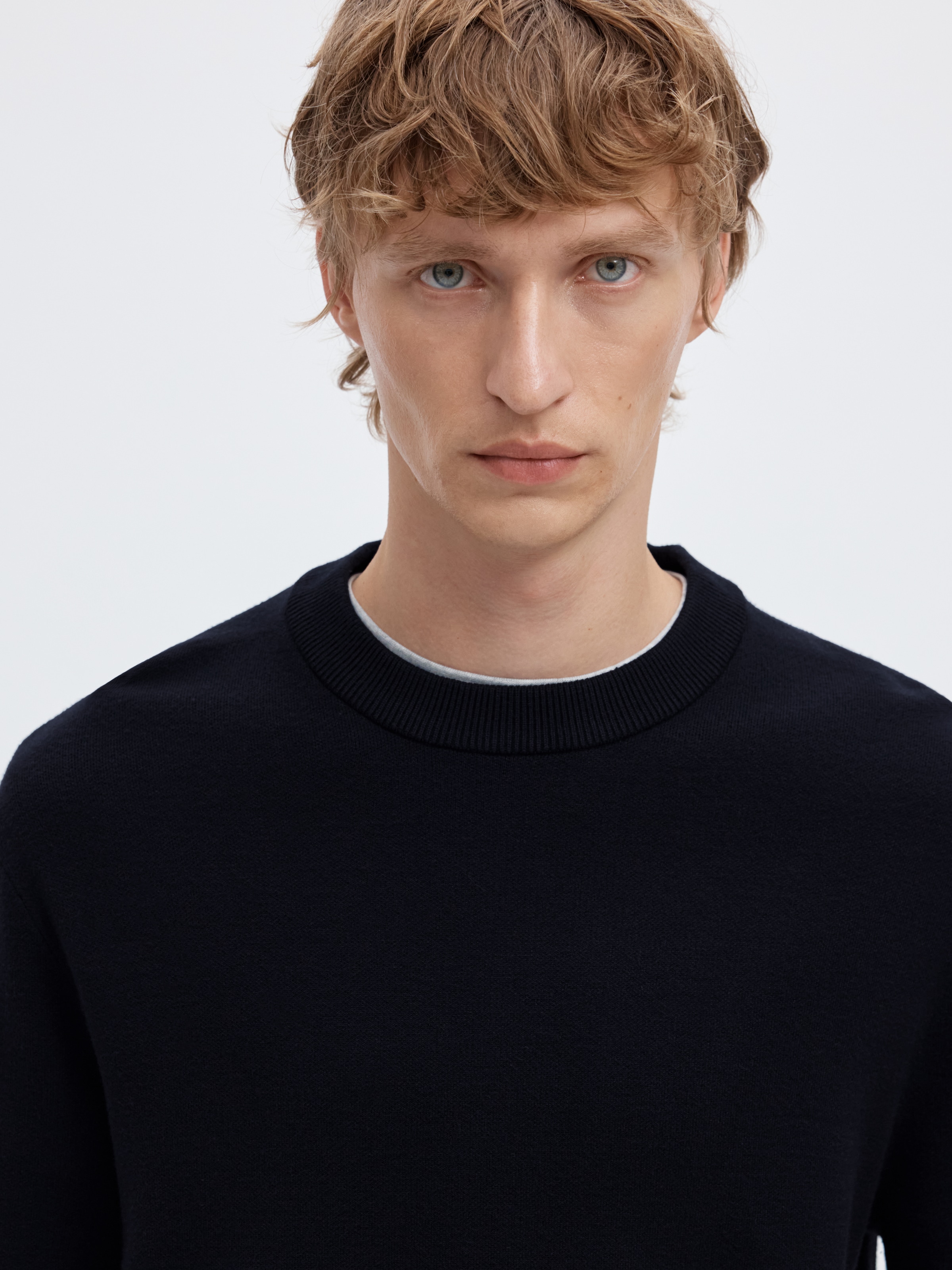 SELECTED Rundhalspullover »SLMTELLER FN CREW NECK NOOS« Viskosemischung, regular fit