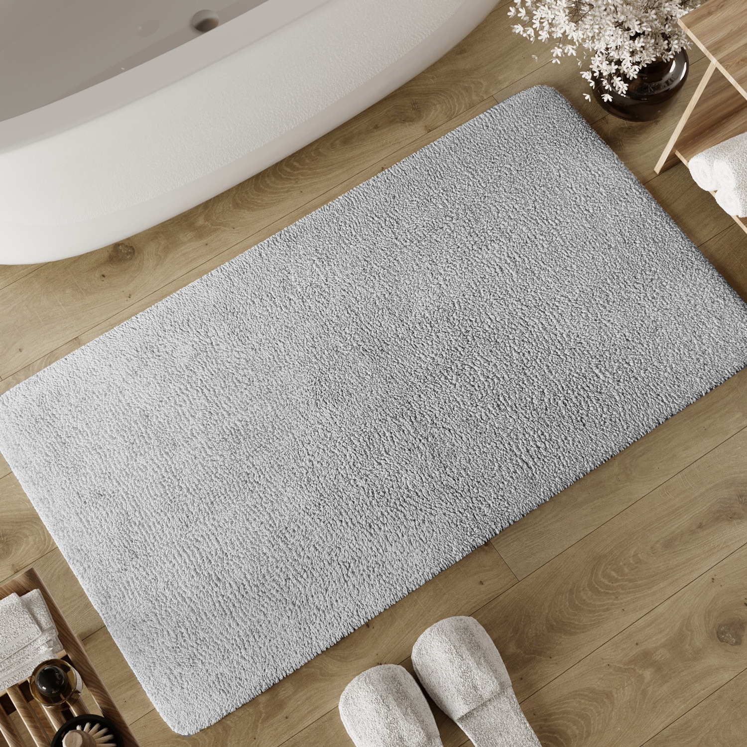 Wecon home Basics Badematte »Erik« Höhe 20 mm waschbar, rutschfest, sehr weich, strapazierfähig, pflegeleicht