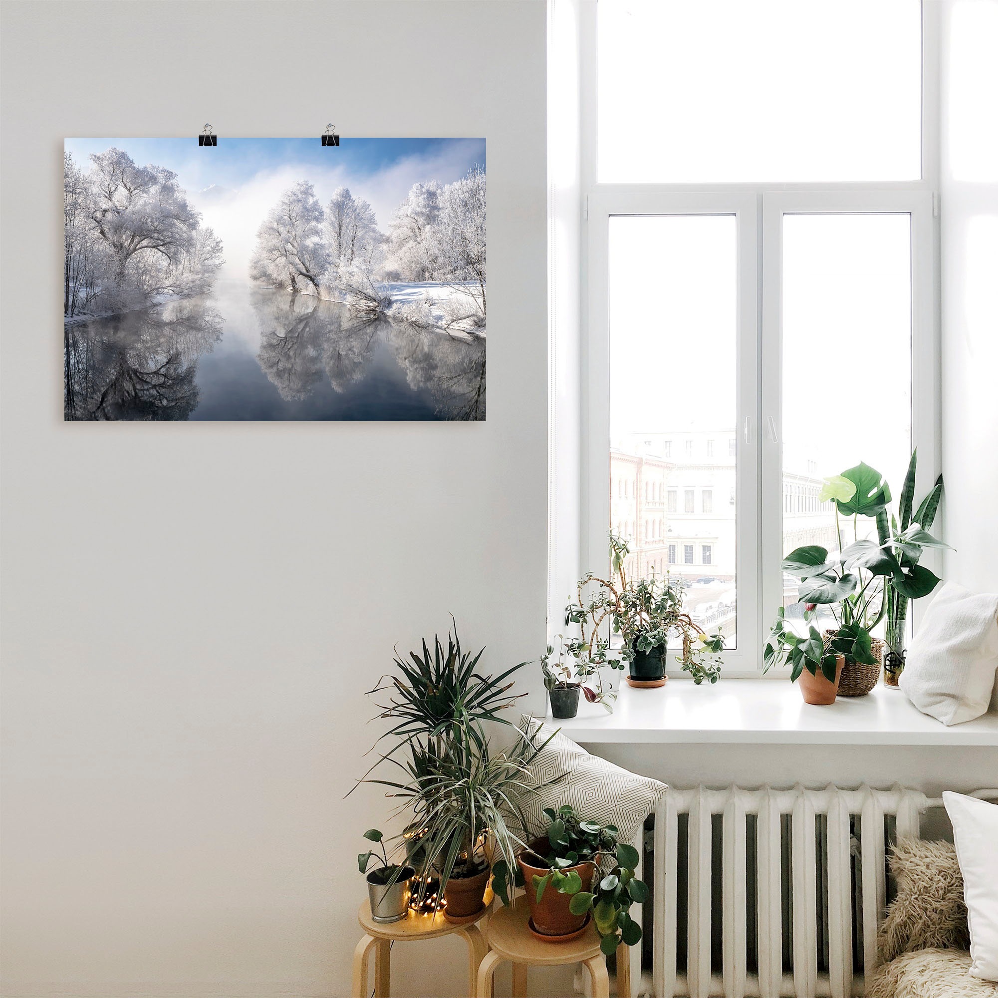 Artland Wandbild »Winter in Oberbayern«, Seebilder, (1 St.), als Leinwandbild, Poster, Wandaufkleber in verschied. Größen