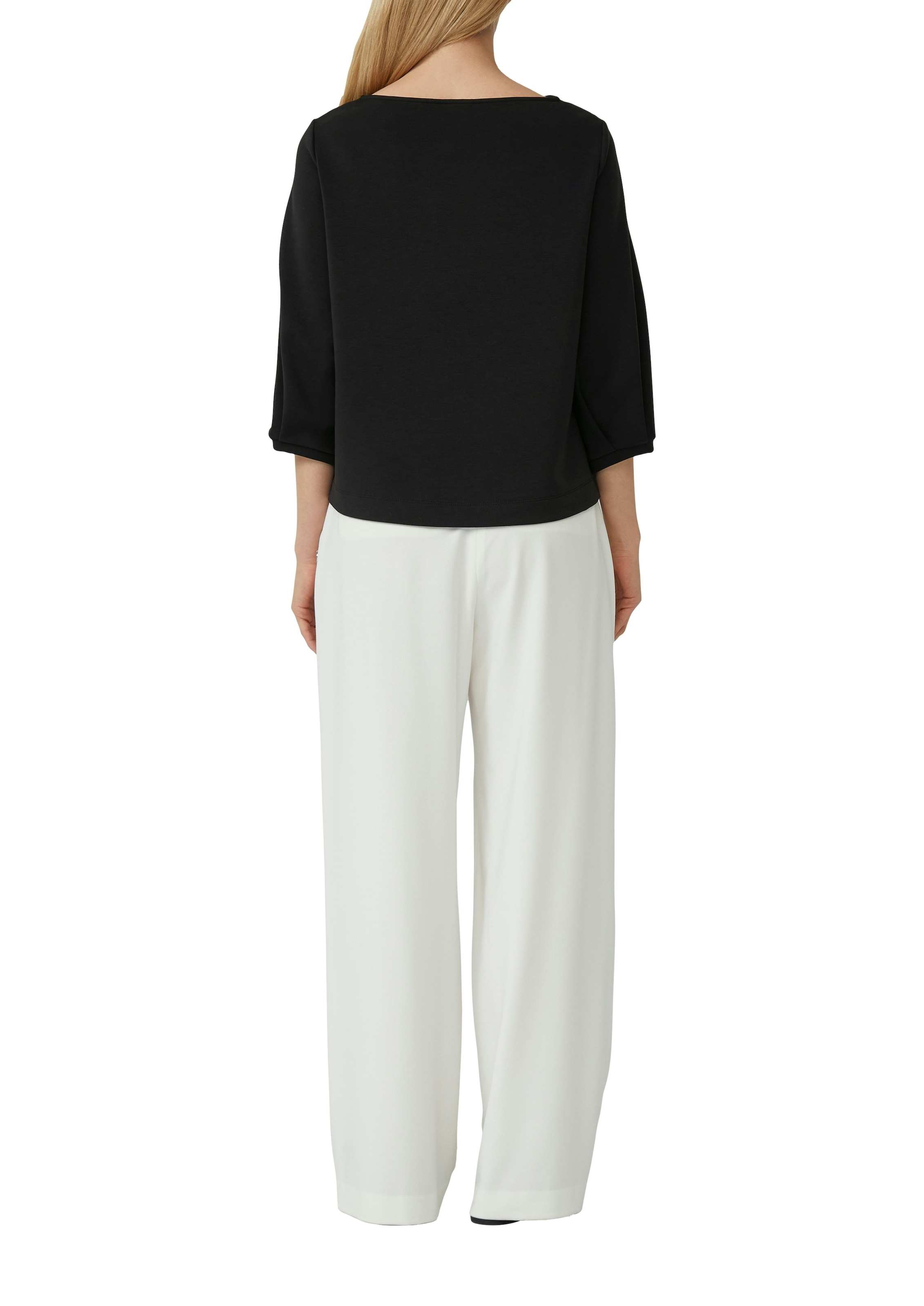 s.Oliver BLACK LABEL Sweatshirt , mit Wasserfall Ausschnitt
