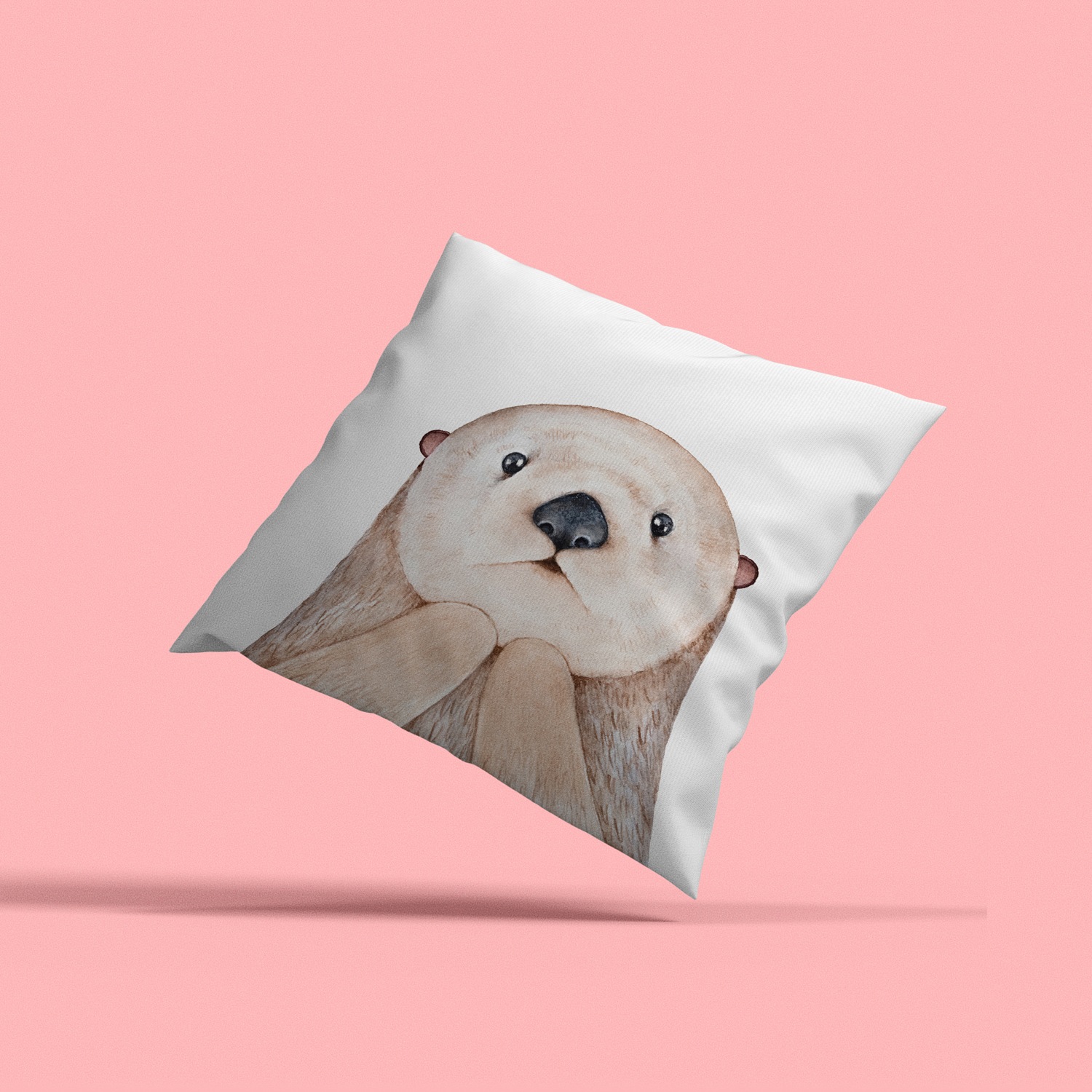 queence Dekokissen »Niedlich«, Kissenhülle mit HD Premium Druck, geruchsneutral, 40x40cm