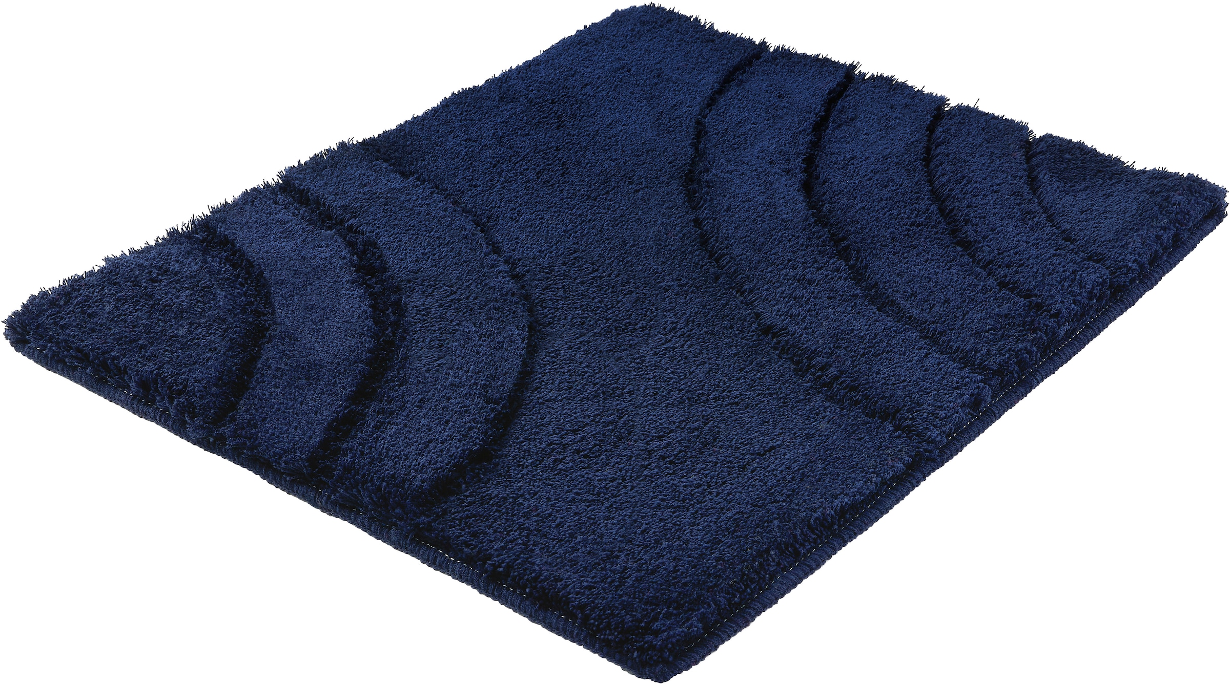 Kleine Wolke Badematte »»Saturn«, Badvorleger, Badezimmer Teppich« Höhe 25 mm rutschhemmend beschichtet fußbodenheizungsgeeignet Badteppich, Uni Farben, modernes Design, Hoch-Tief Effekt