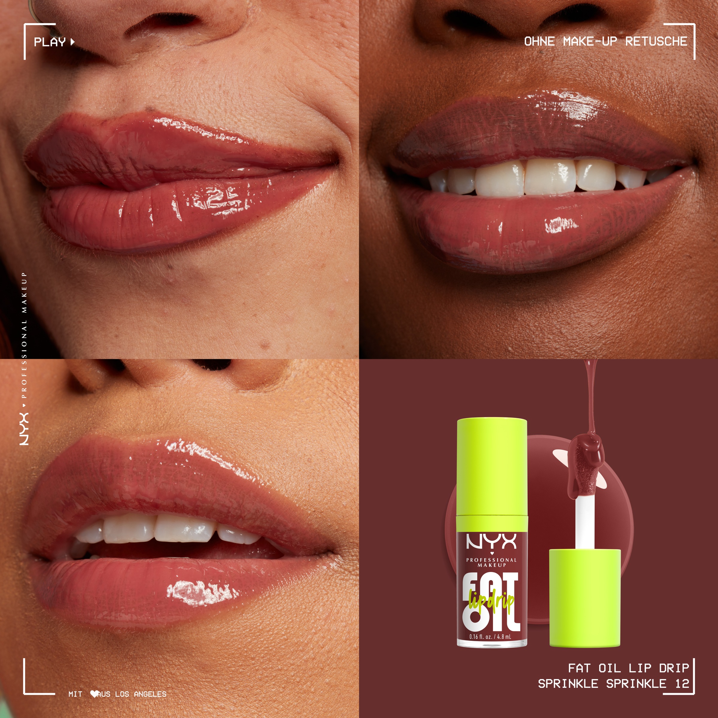 NYX Lipgloss »Makeup Fat Oil Lip Drip«, mit natürlichen Inhaltstoffen