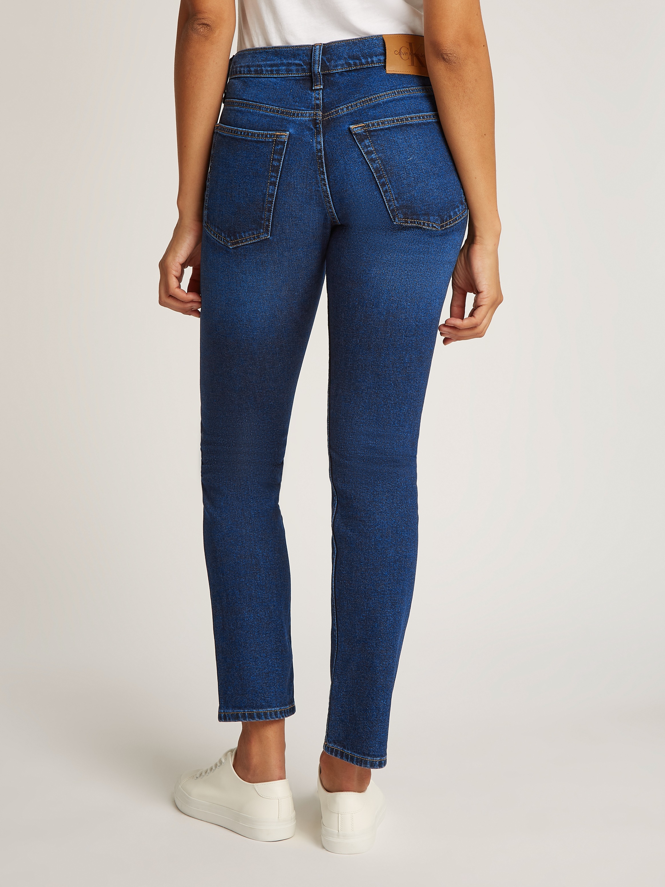 Calvin Klein Jeans Slim-fit-Jeans »SLIM«, Coinpocket, Logostickerei
