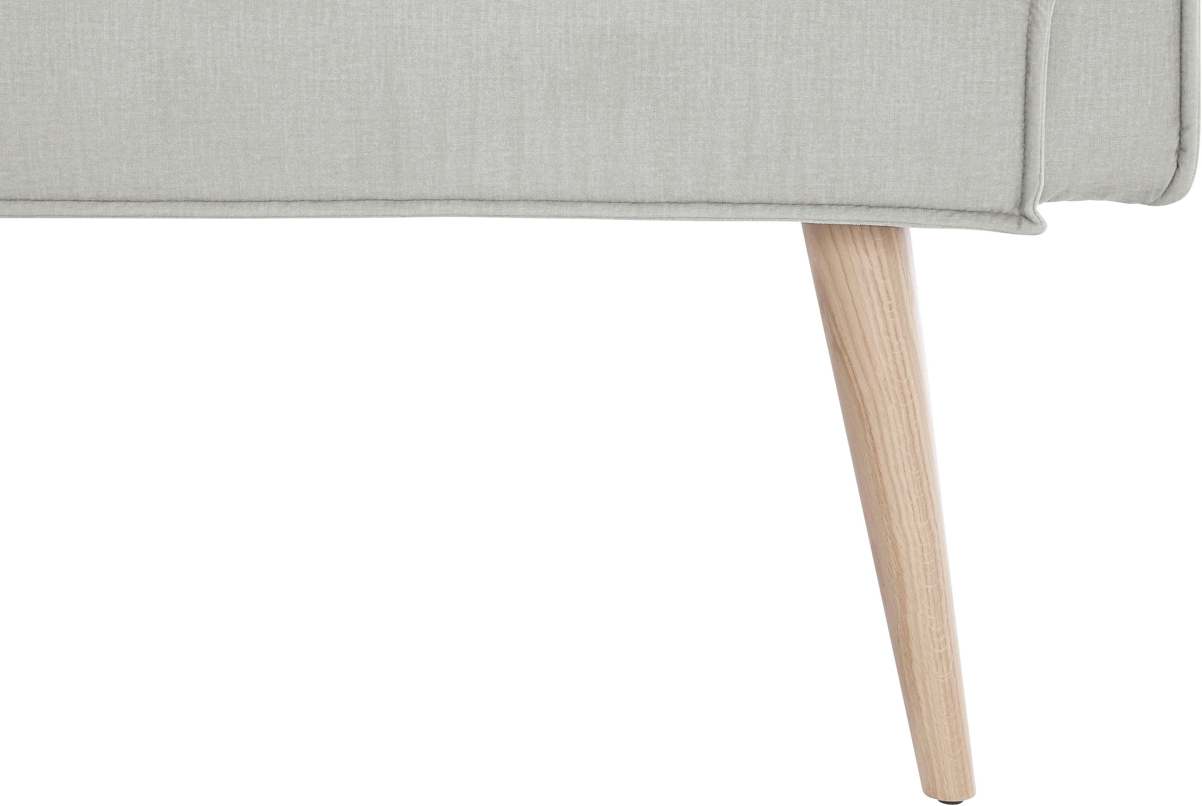 exxpo - sofa fashion Eckbank »Lungo, moderne Kedernaht, bequem und elegant, hoher Holzfuß«, hochwertige Detailverarbeitung, frei im Raum stellbar