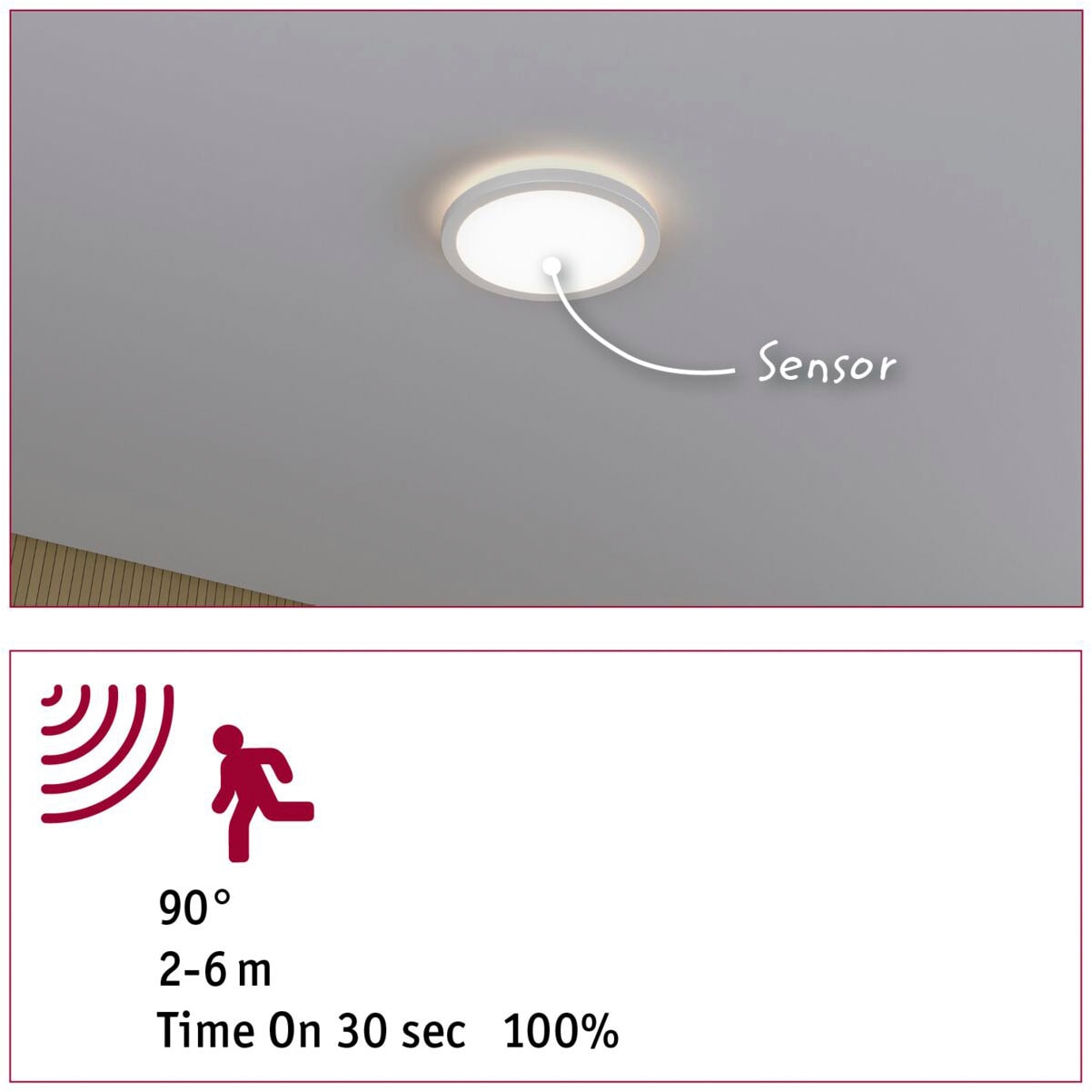 Paulmann LED Panel »LED Panel Atria Shine Backlight  IP44 rund 190mm 11,2W 850lm 4000K« 1 Stk. Neutralweiß