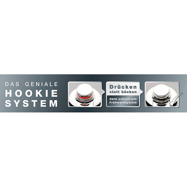 GSW Duschablage »HOOKIE System®«, (Set, 2 St.), Intelligenter Saughaken, roter  Ring zeigt Saugkraftverlust auf Raten kaufen