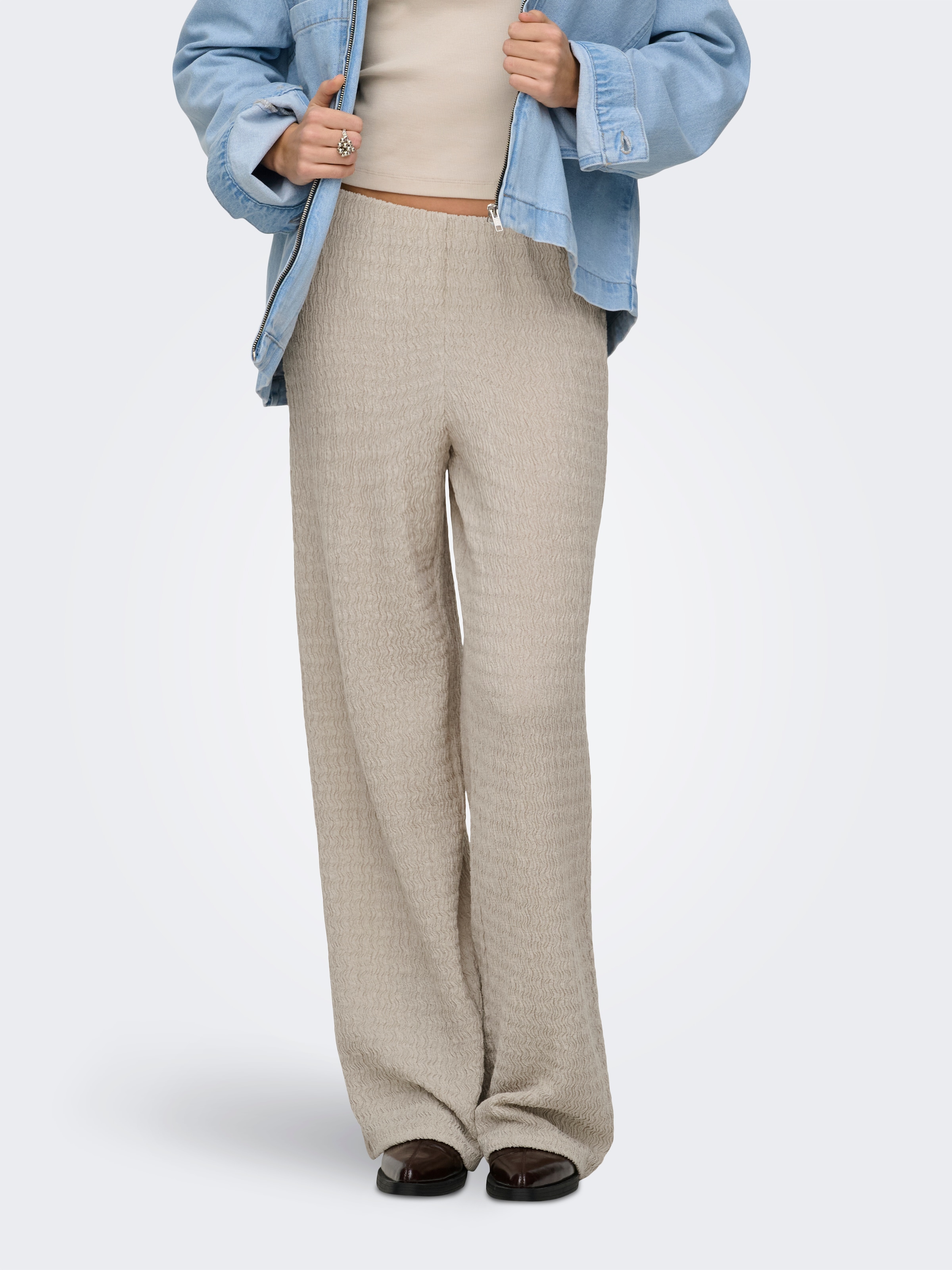 ONLY Schlupfhose »ONLILSE PANT STRUCTURE JRS NOOS«  Kunstfaser, regular fit
