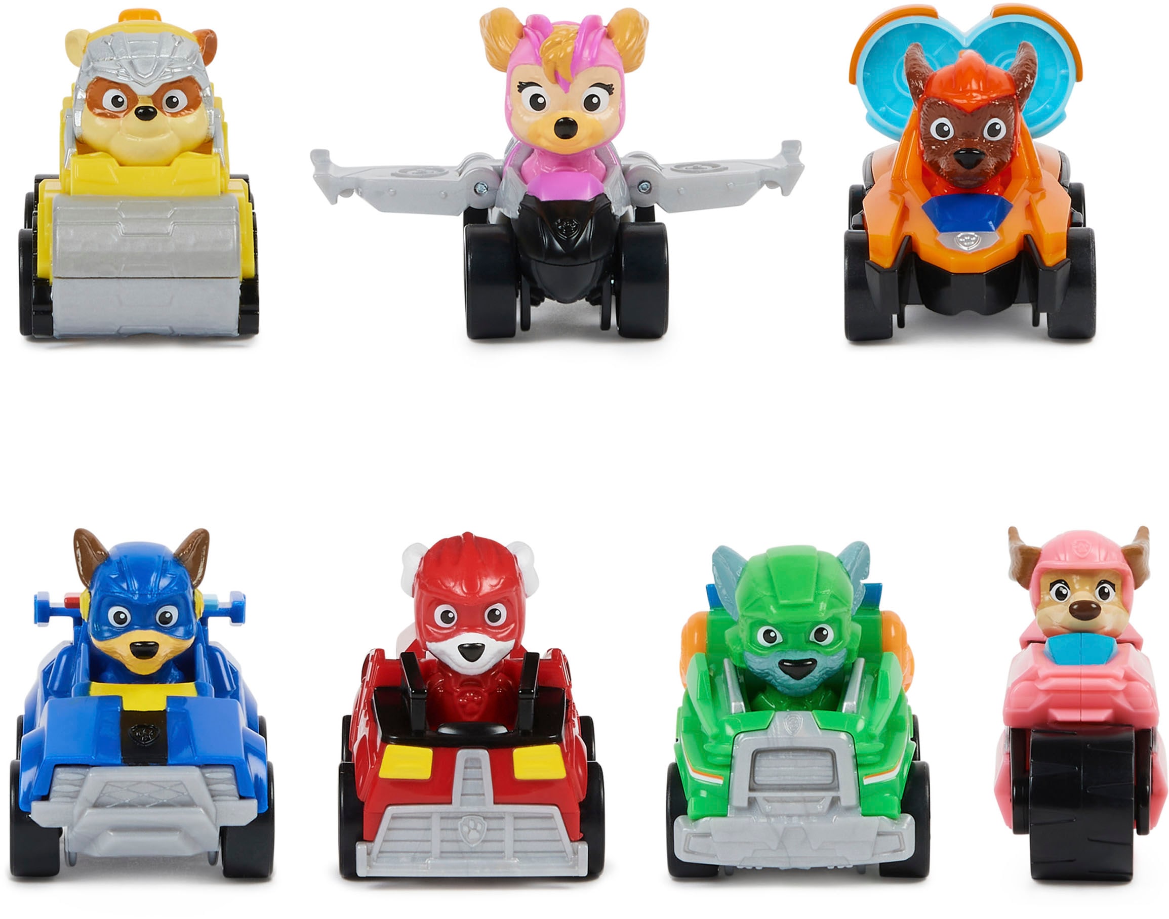 Spin Master Spielzeug-Auto »Paw Patrol - Movie II - Pup Squad Racers Geschenkset mit Liberty«, (Set, 7 tlg.), 7 Fahrzeuge