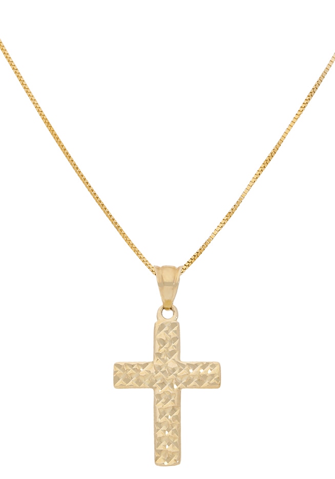 und mit Anhänger diamantiert« bestellen Kette »Kreuz, glänzend auf Rechnung Firetti
