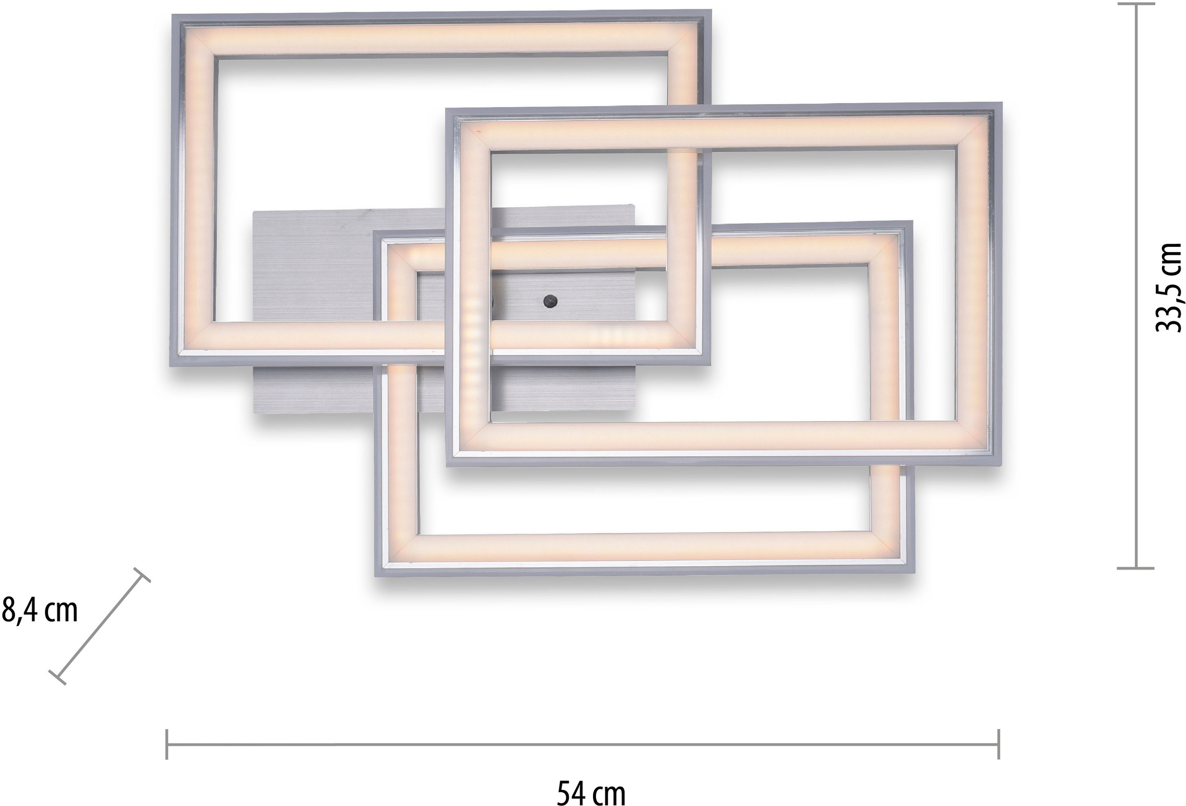 my home LED Deckenleuchte »Luan«,  mit Farbtemperatursteuerung und Infrarotfernbedienung, dimmbar
