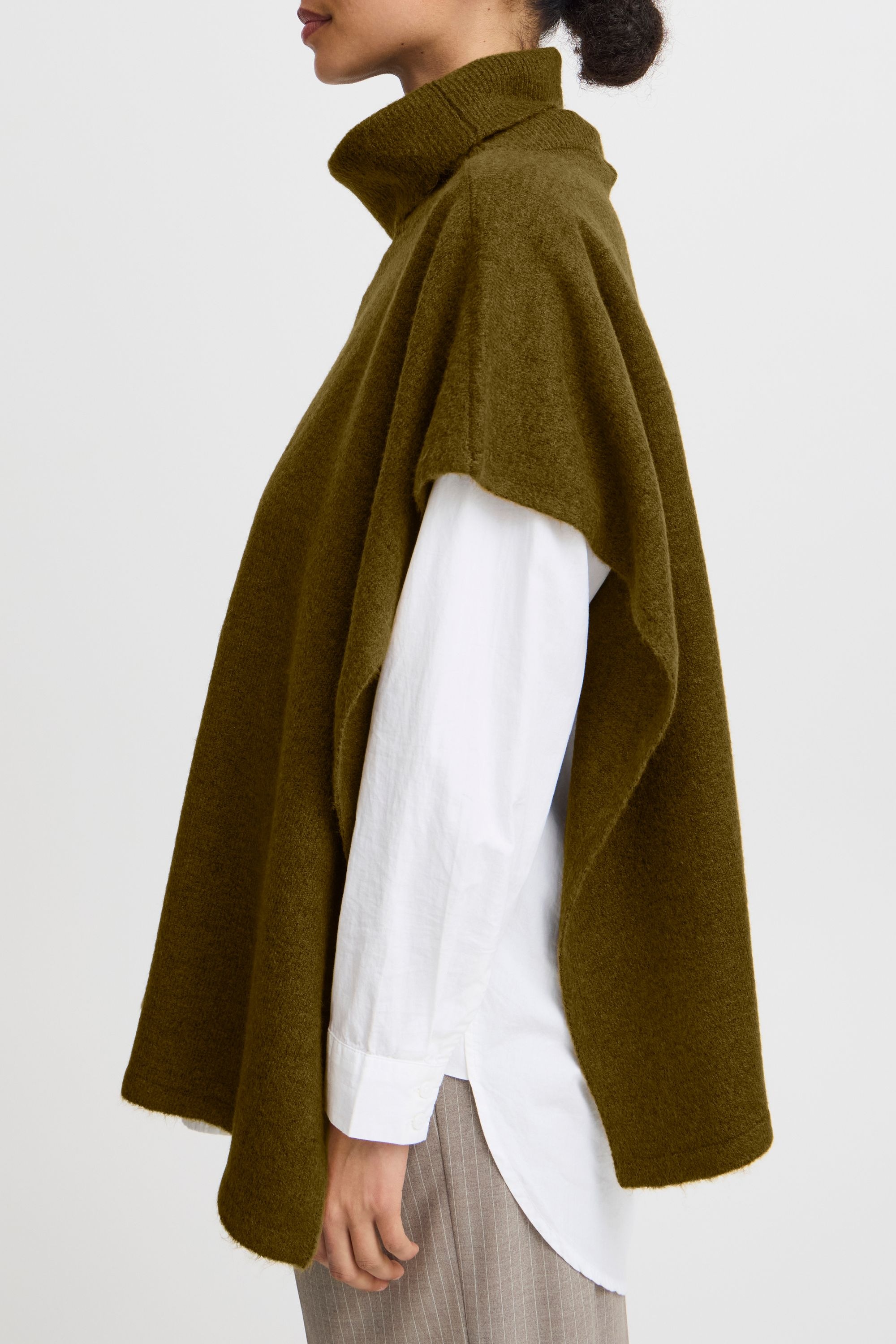 b.young Strickpullover »Strickpullover BYVIKSI PONCHO 1 -«