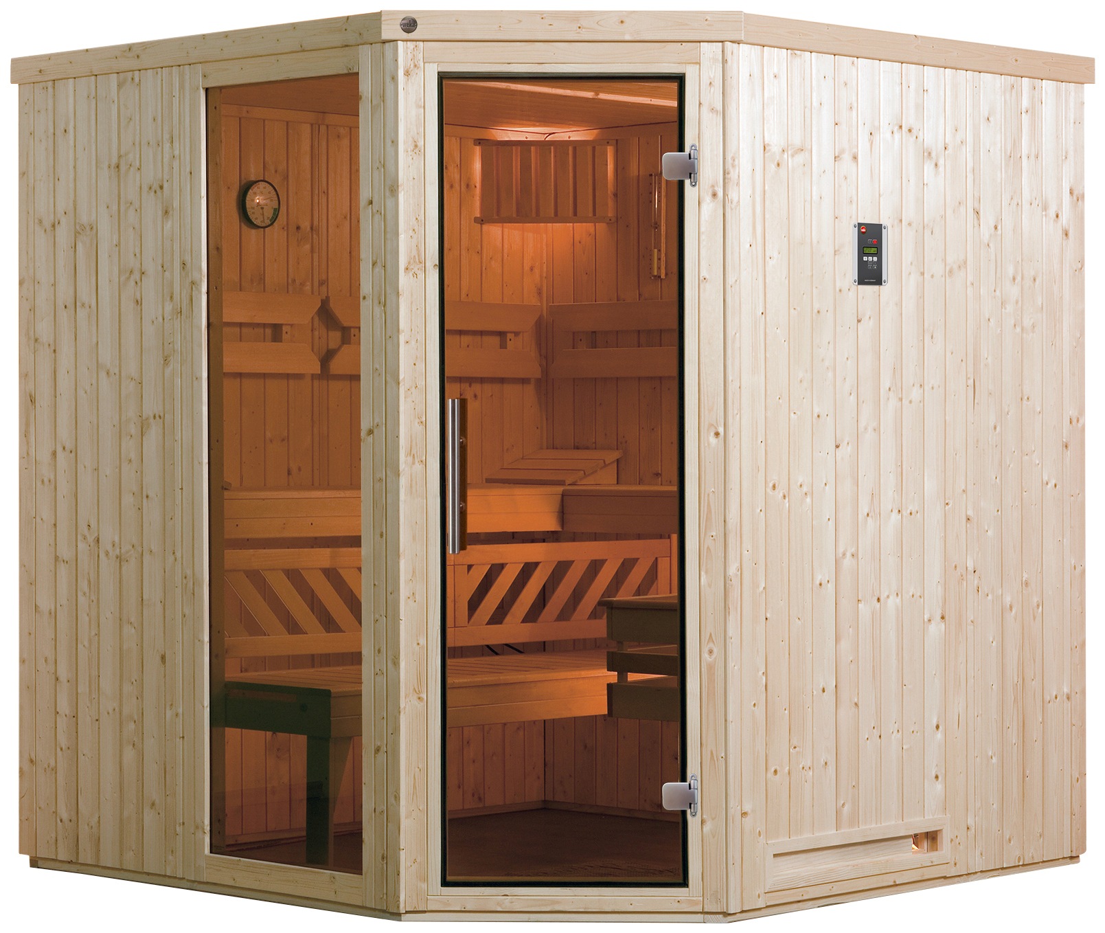 weka Sauna »Varberg 3«, 7,5 kW Bio-Ofen mit ext. Steuerung