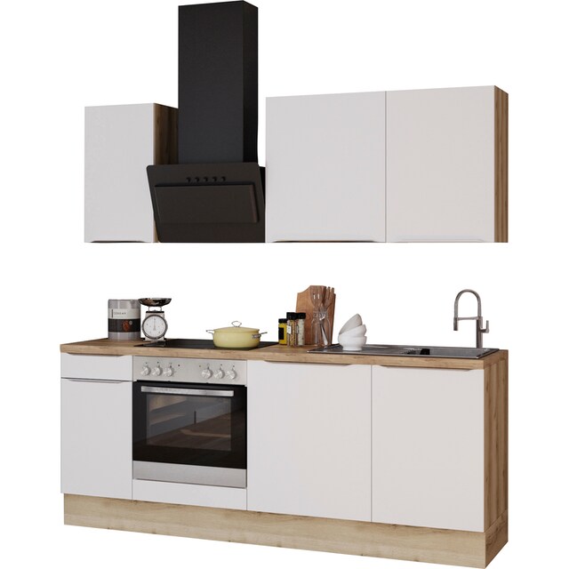 OPTIFIT Küchenzeile »Aken«, mit E-Geräten, Breite 210 cm auf Raten  bestellen