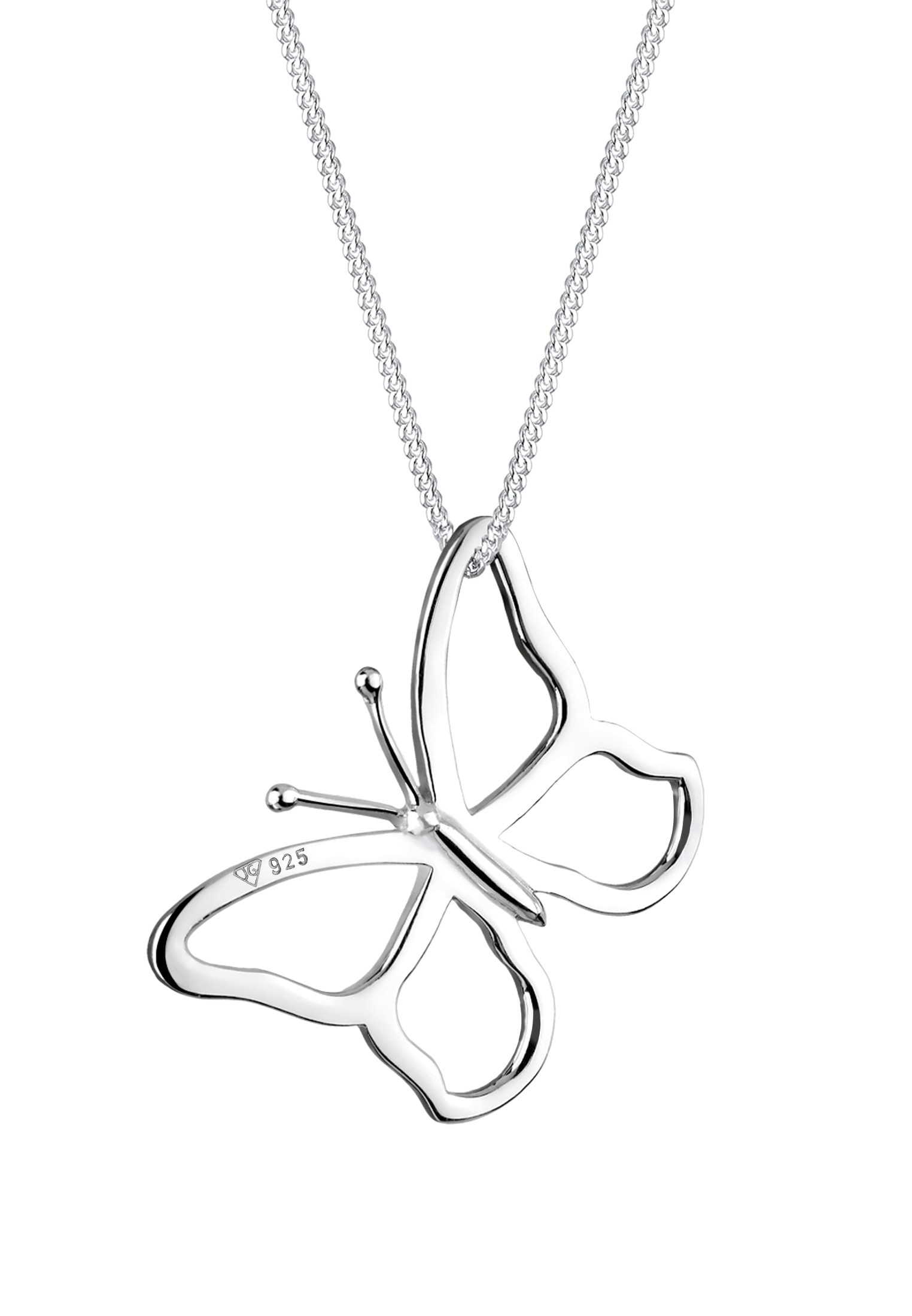 Elli Lange Kette »Halskette Schmetterling Anänger Traumhaft 925 Silber«